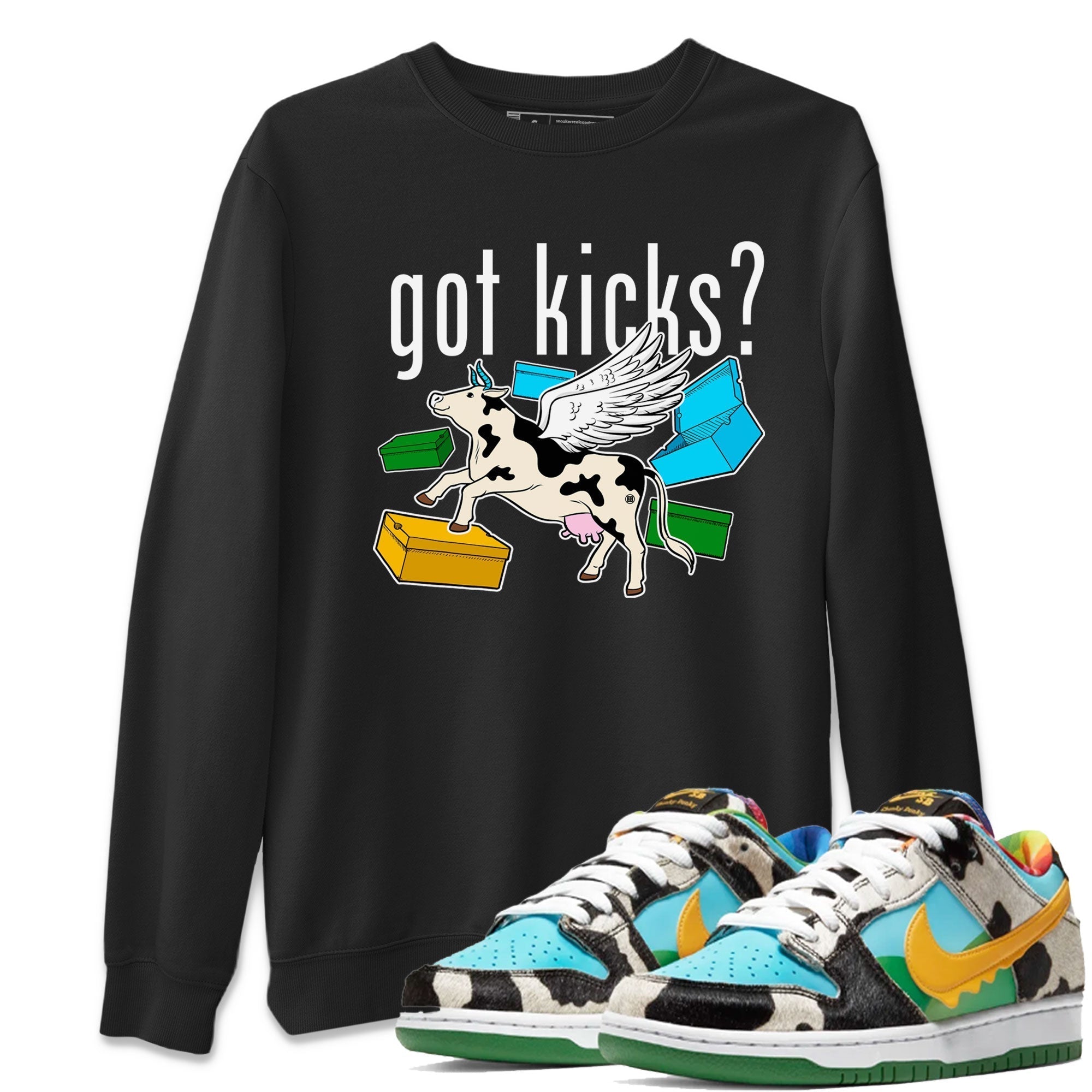 Cow Got Kicks snkmatch Tees - Dunk Chunky Dunky
