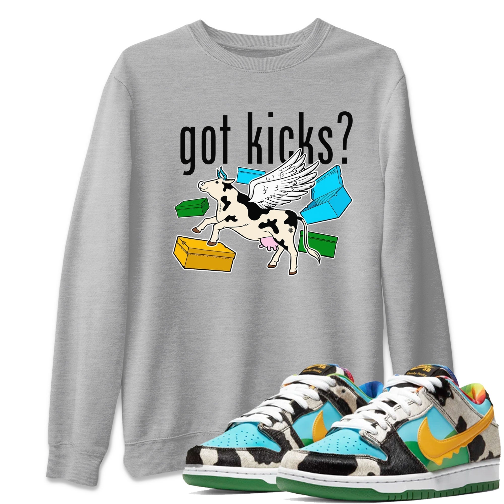 Cow Got Kicks snkmatch Tees - Dunk Chunky Dunky