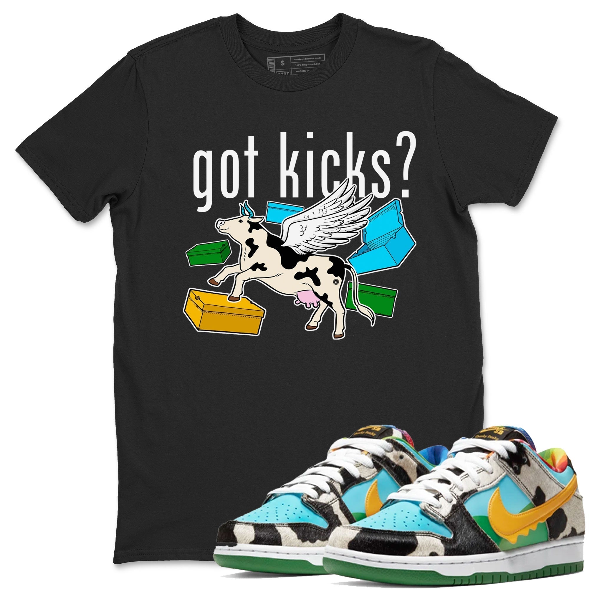 Cow Got Kicks snkmatch Tees - Dunk Chunky Dunky