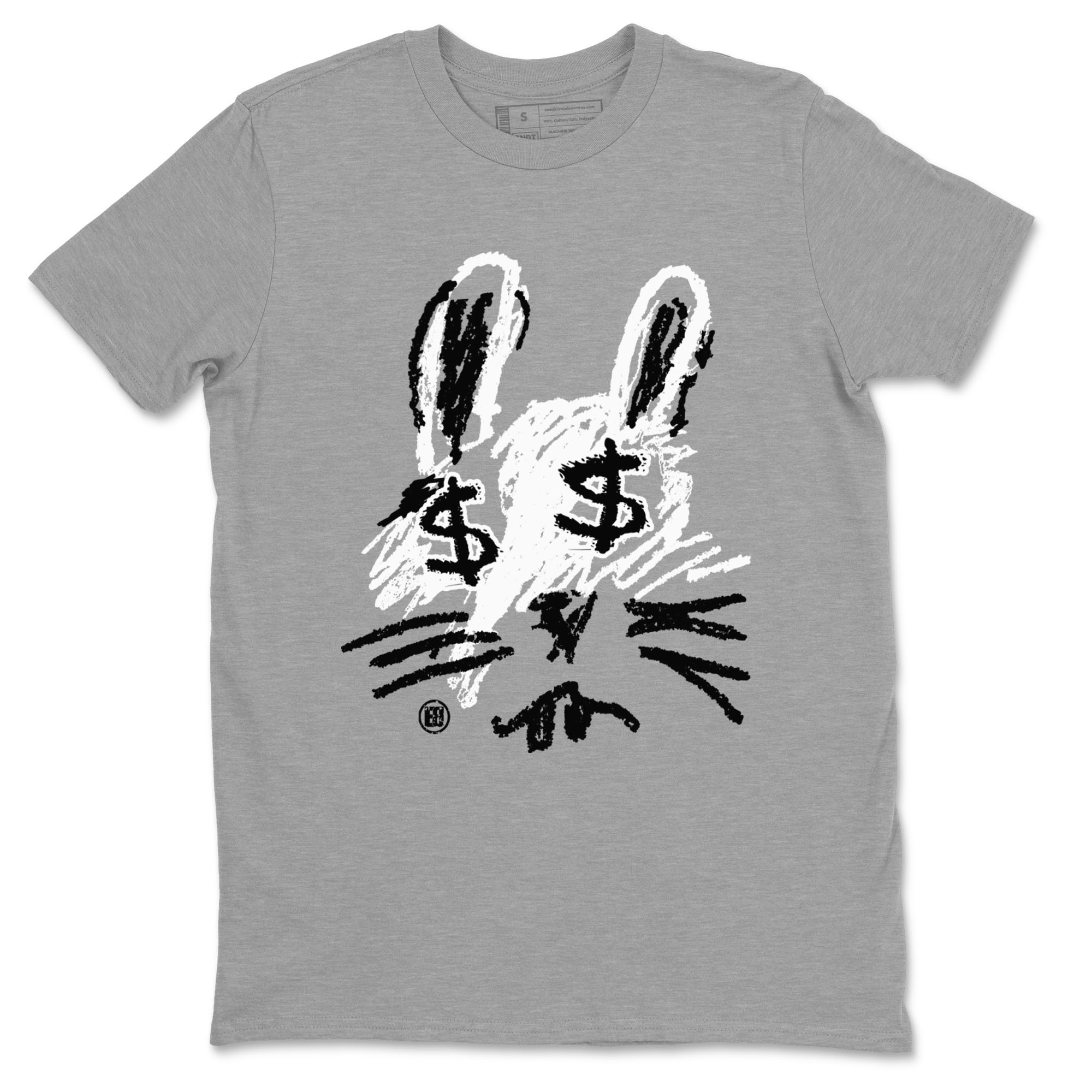 Crayon Bunny snkmatch Tees - Air Jordan 1 Black White
