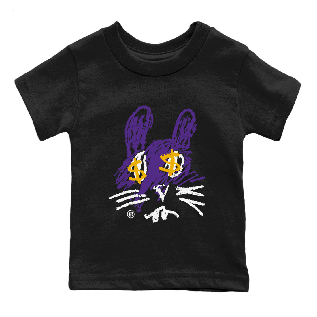 Crayon Bunny Kids Tops - Air Jordan 12 Field Purple