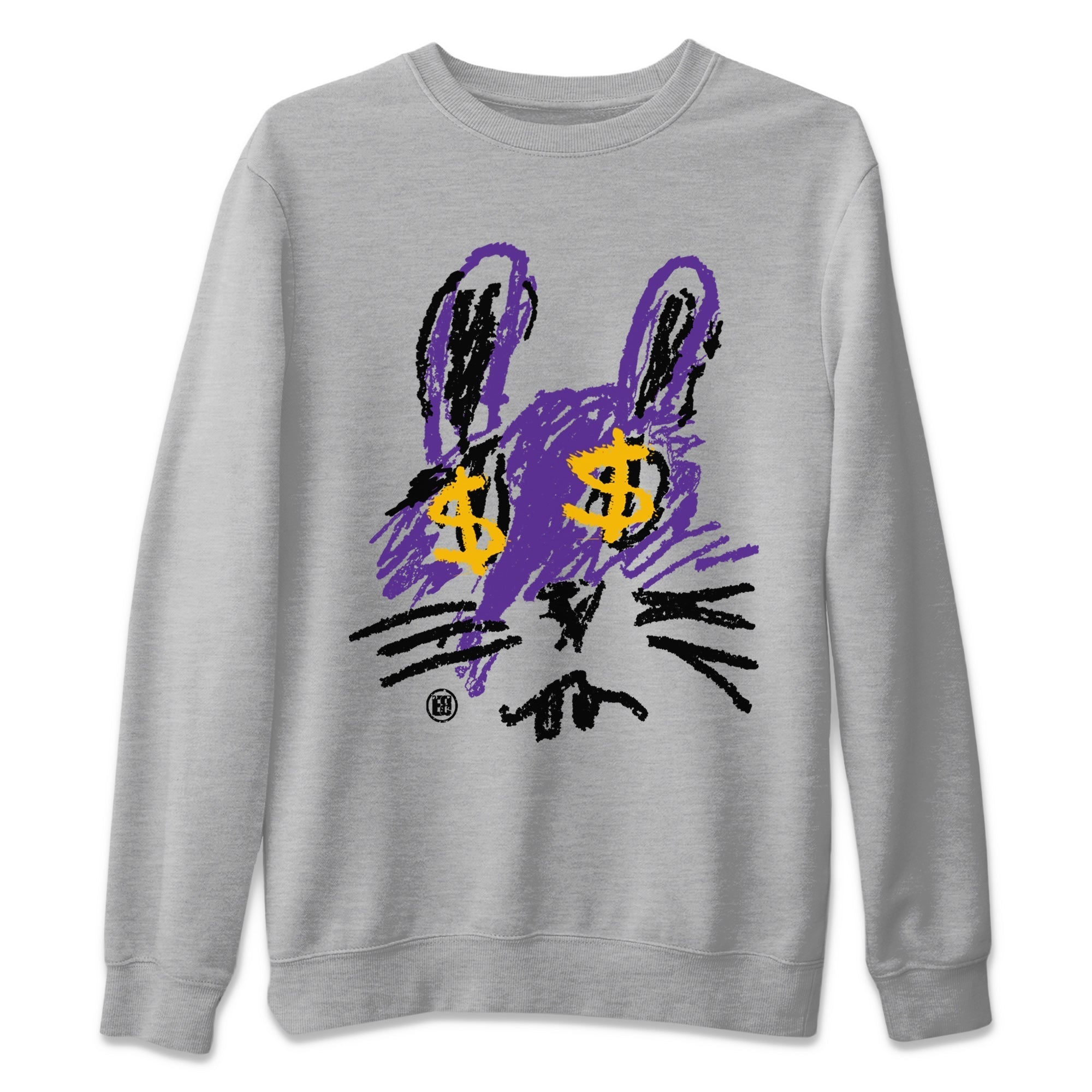 Crayon Bunny Unisex Tops - Air Jordan 12 Field Purple