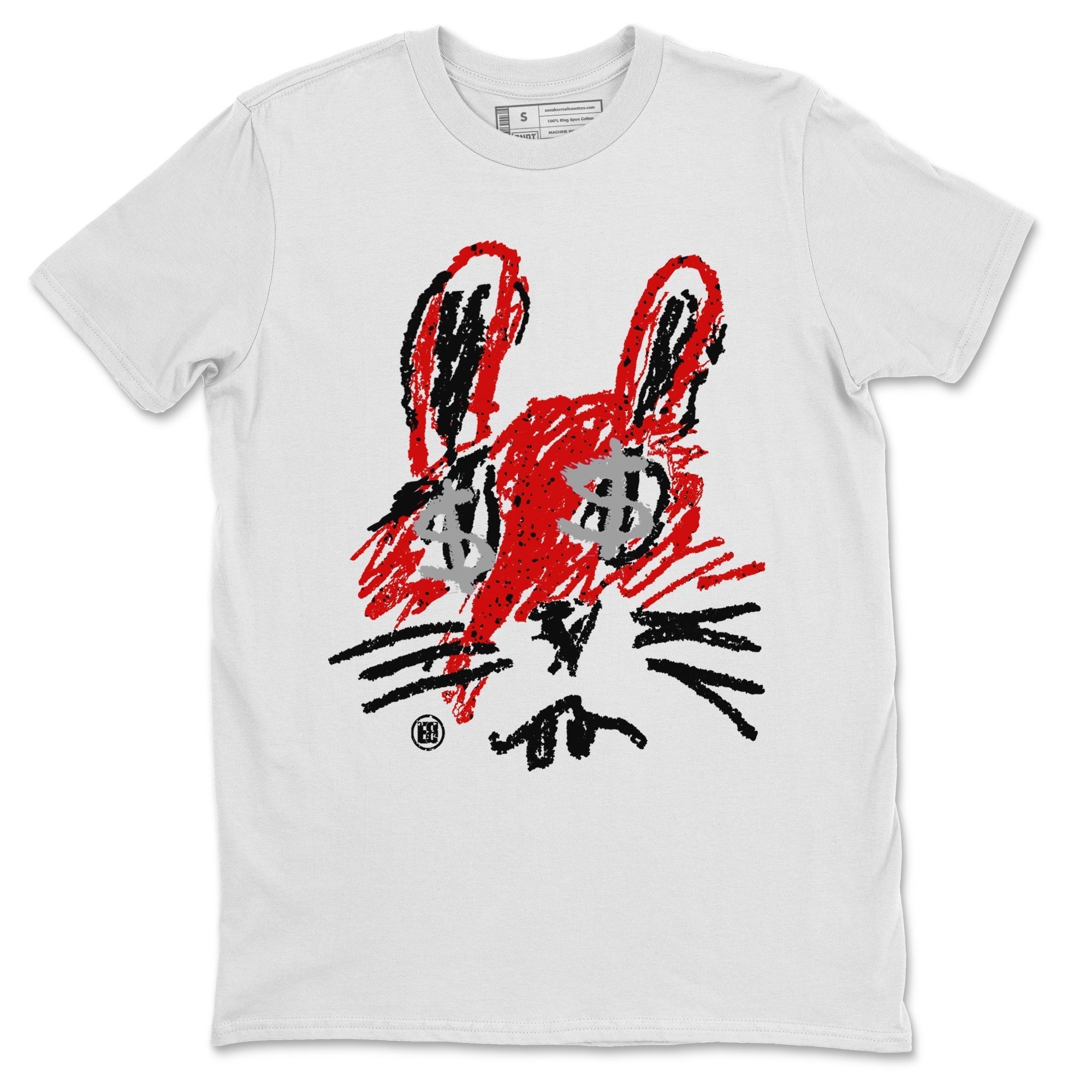 Crayon Bunny Unisex Tops - Air Jordan 4 Red Cement