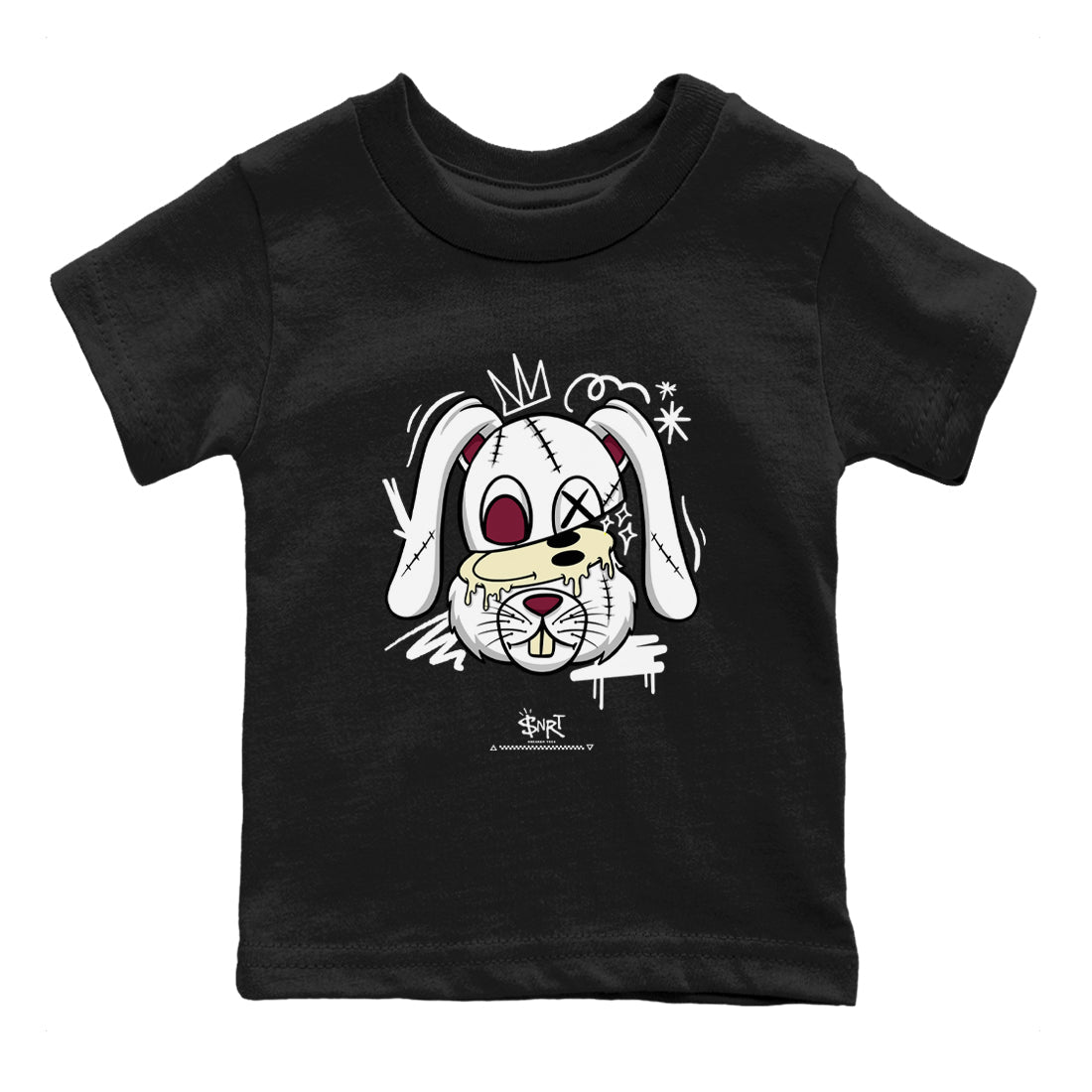 Crazy Bunny snkmatch Tees Kids - Air Jordan 3 A Ma Maniere x Burgundy Crush