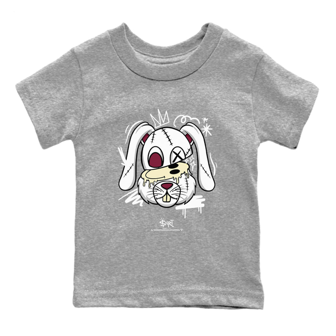 Crazy Bunny snkmatch Tees Kids - Air Jordan 3 A Ma Maniere x Burgundy Crush