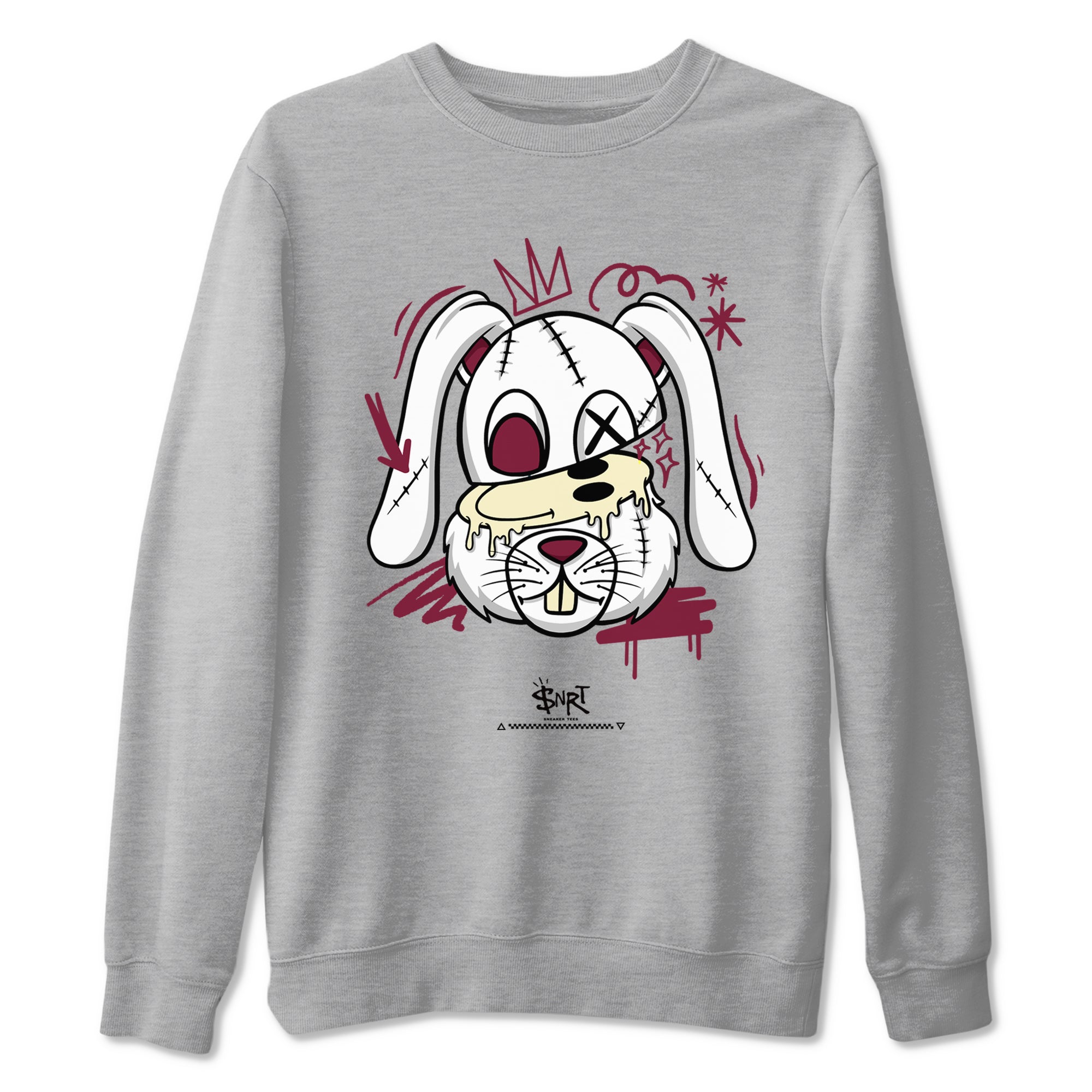 Crazy Bunny snkmatch Tees - Air Jordan 3 A Ma Maniere x Burgundy Crush
