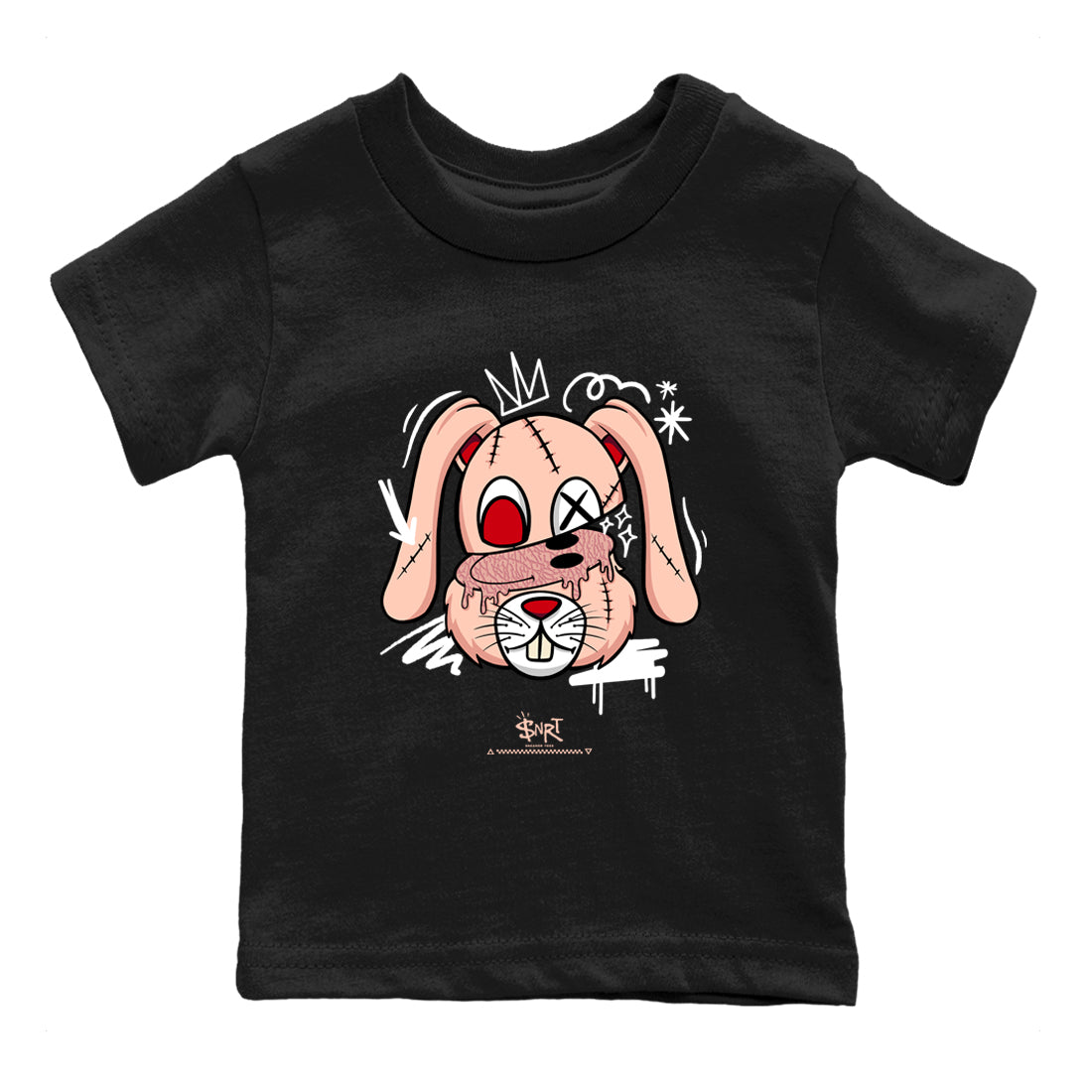 Crazy Bunny snkmatch Tees Kids - Air Jordan 3 Valentines Day