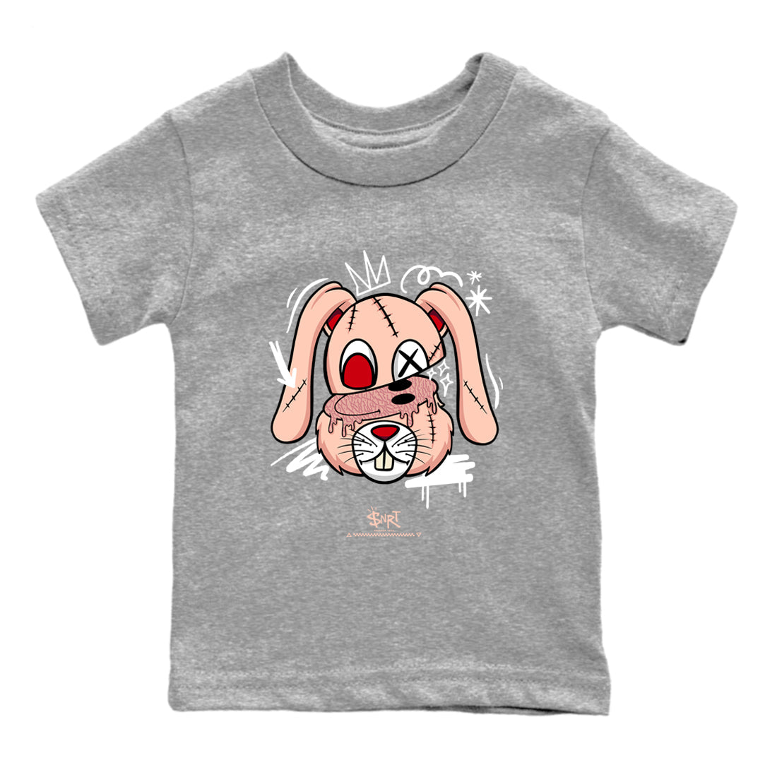 Crazy Bunny snkmatch Tees Kids - Air Jordan 3 Valentines Day