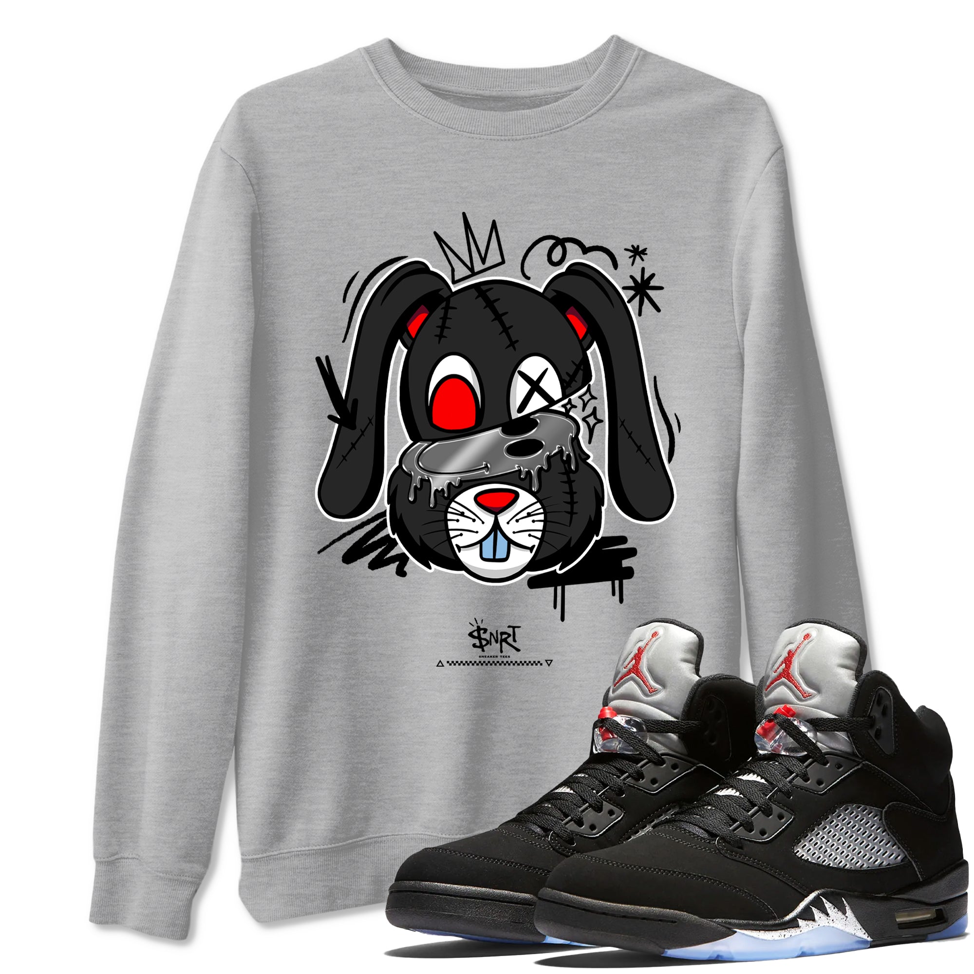 Crazy Bunny snkmatch Tees - Air Jordan 5 Reimagined