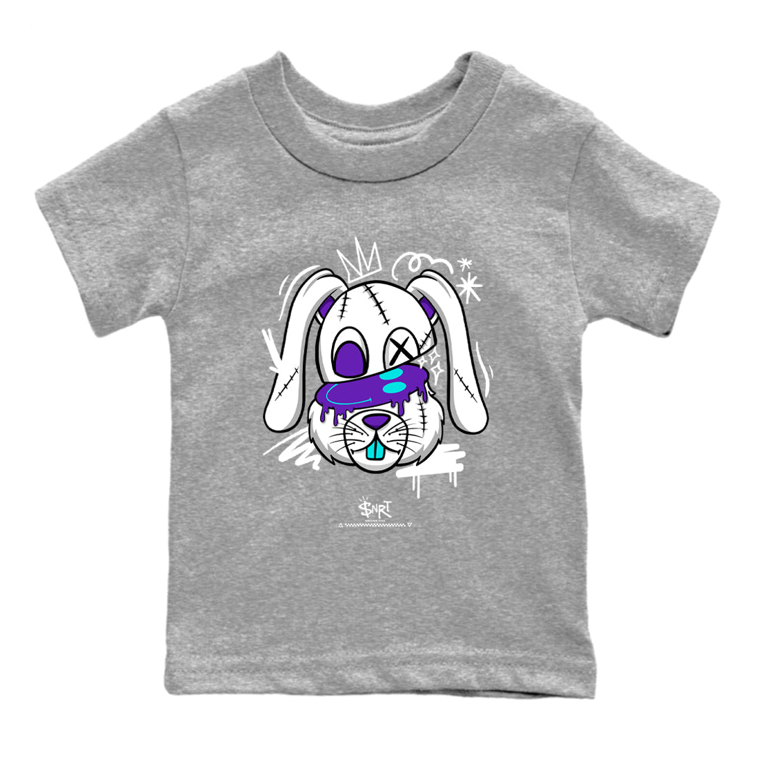 Crazy Bunny snkmatch Tees Kids - Air Jordan 5 Grape