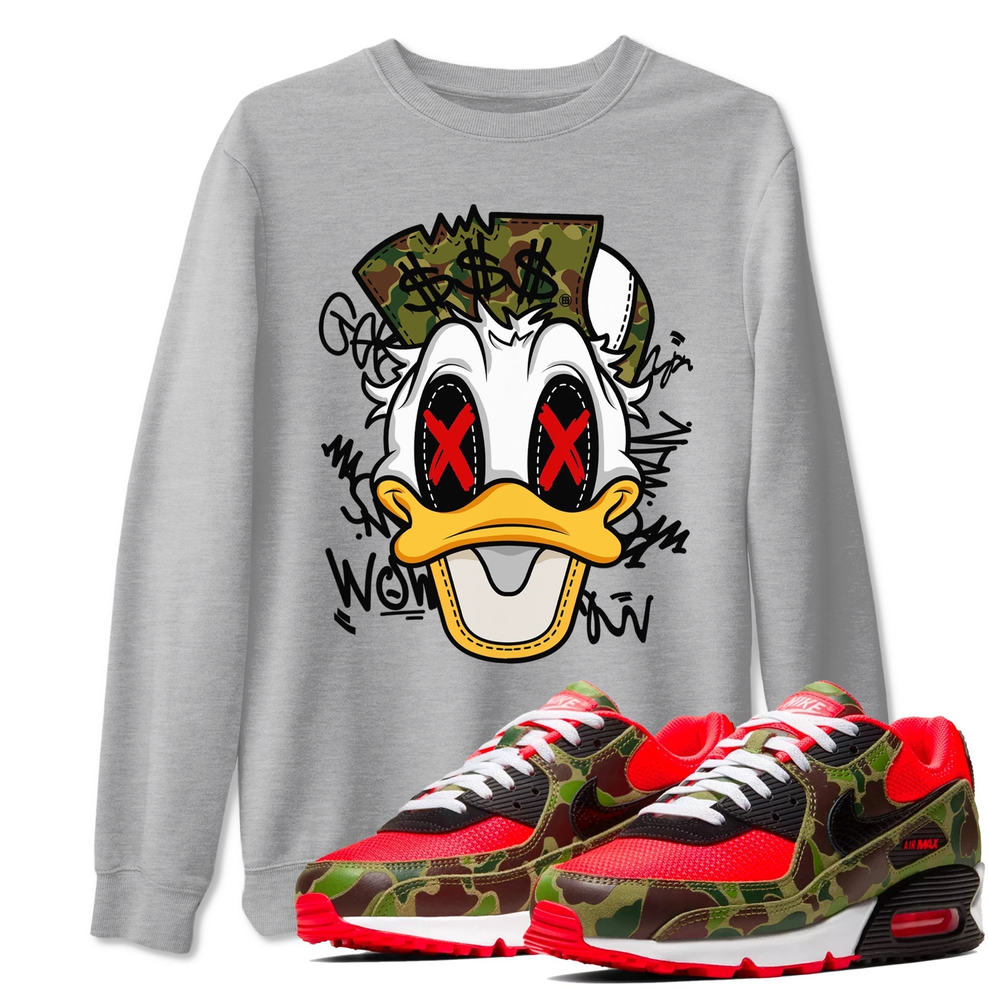 Crazy Duck snkmatch Tees - Air Max 90 Reverse Duck Camo