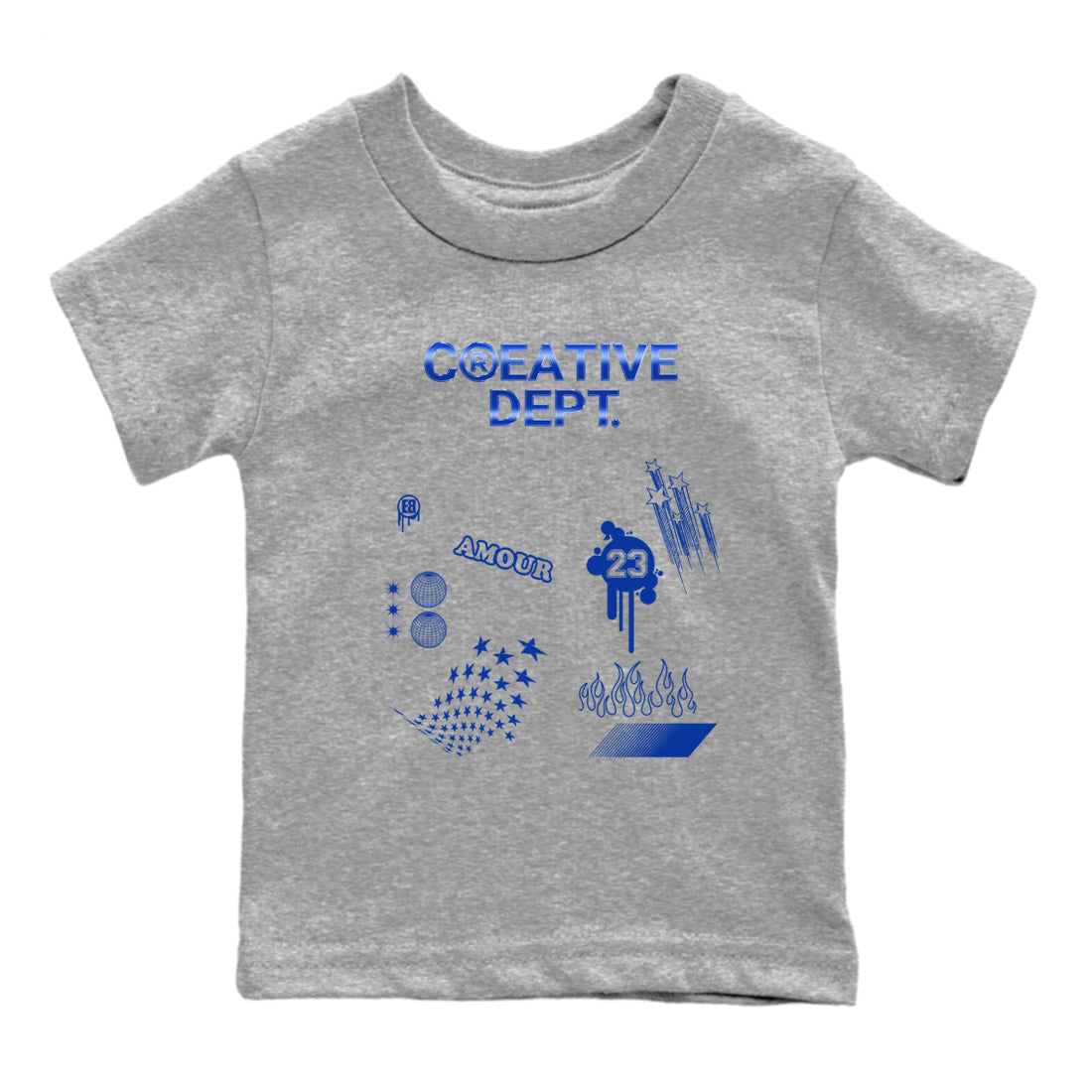 Creative Dept snkmatch Tees Kids - Air Foamposite One Royal