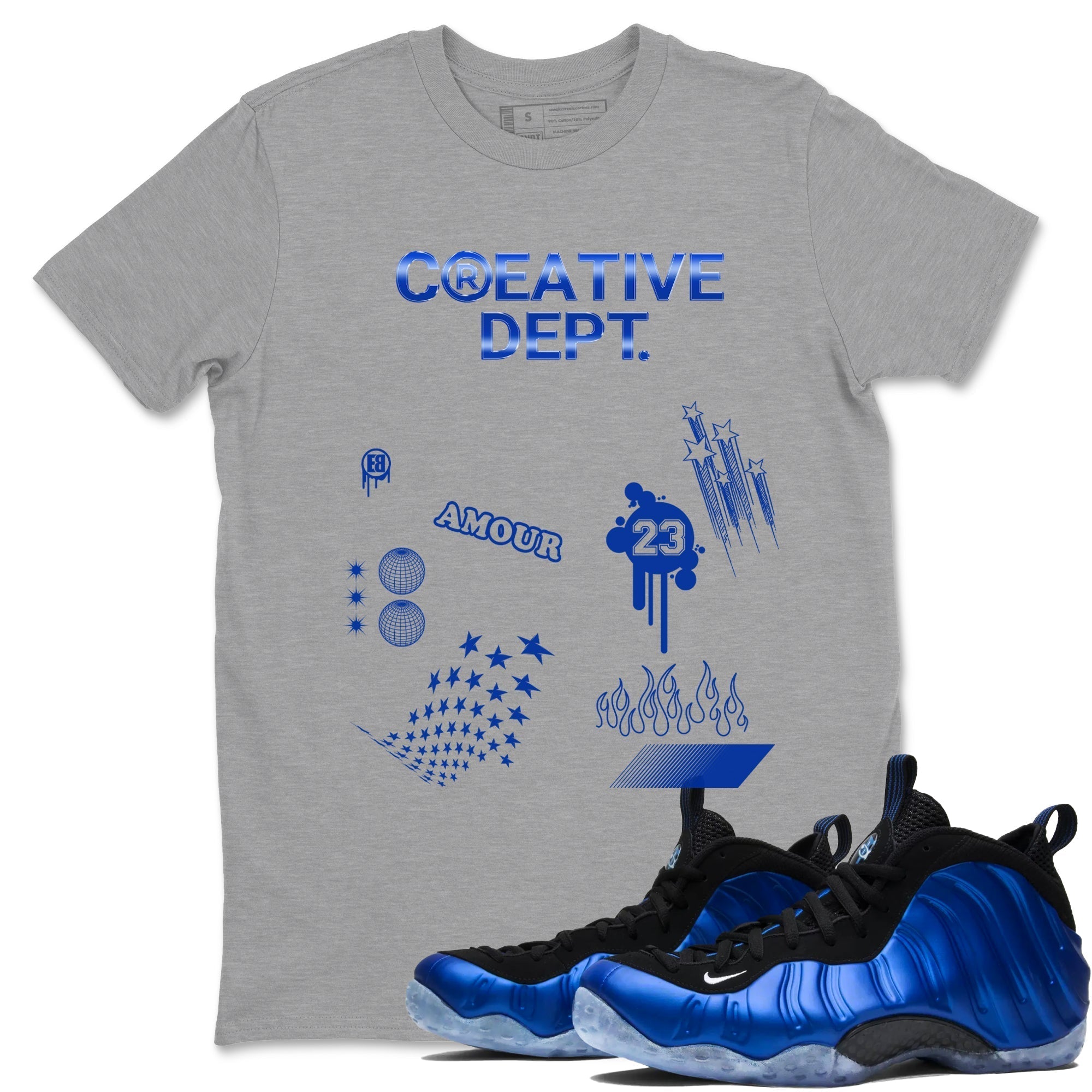 Creative Dept snkmatch Tees - Air Foamposite One Royal