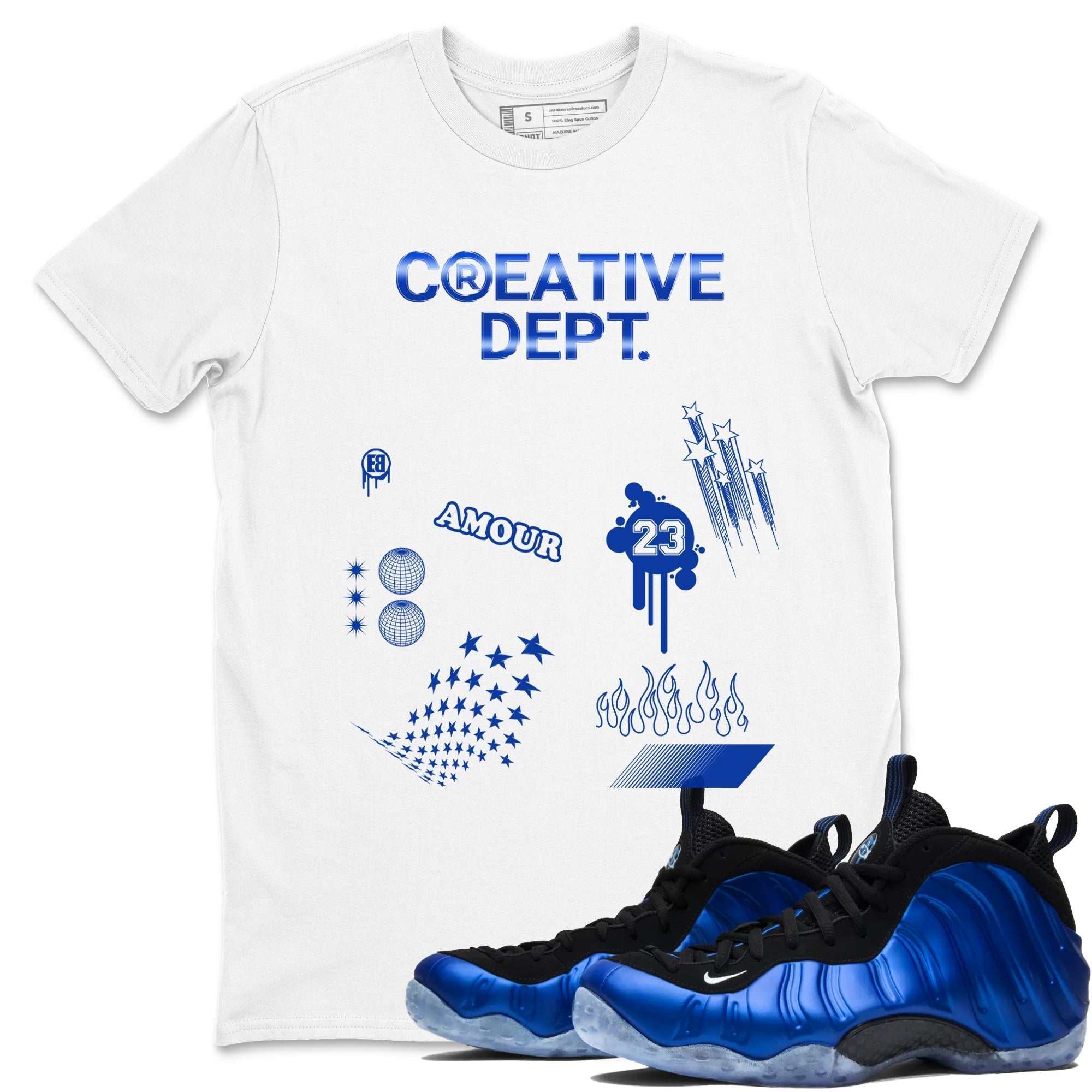 Creative Dept snkmatch Tees - Air Foamposite One Royal