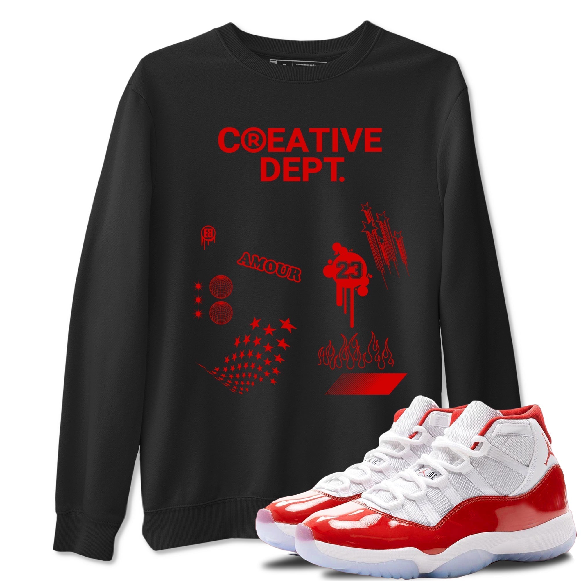 Creative Dept snkmatch Tees - Air Jordan 11 Cherry