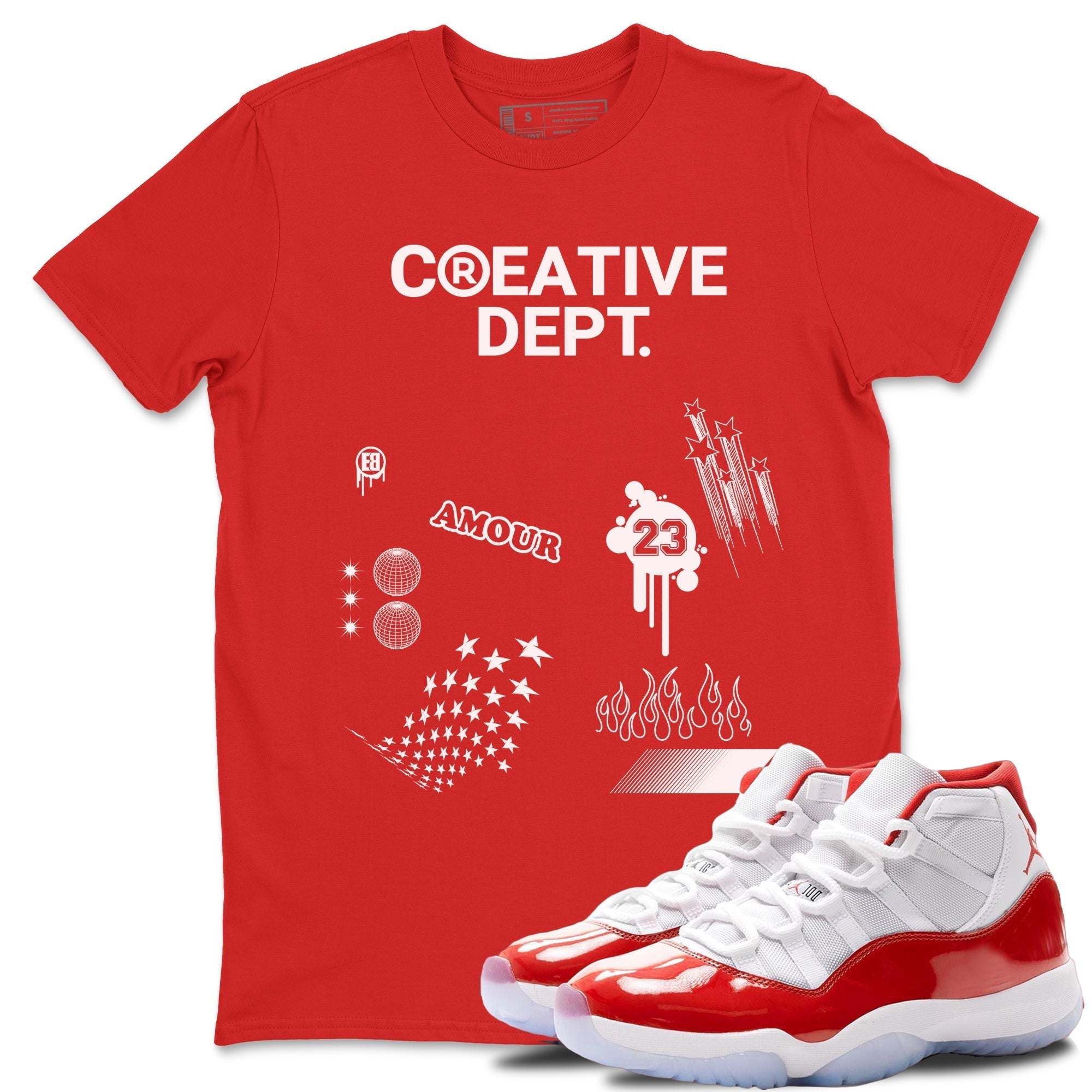 Creative Dept snkmatch Tees - Air Jordan 11 Cherry