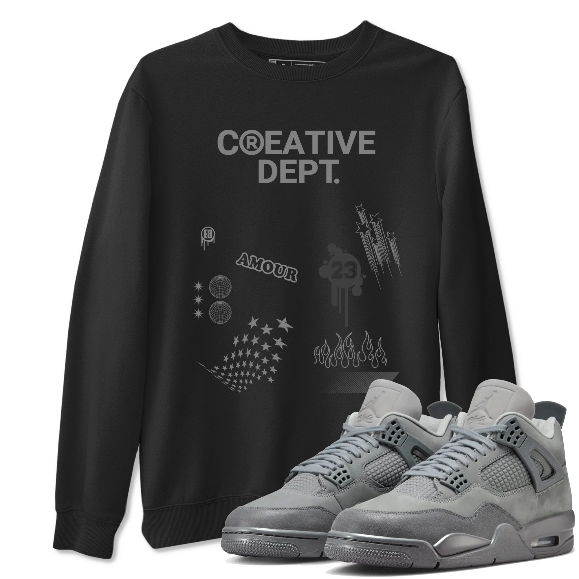 Creative Dept snkmatch Tees - Air Jordan 4 Wet Cement