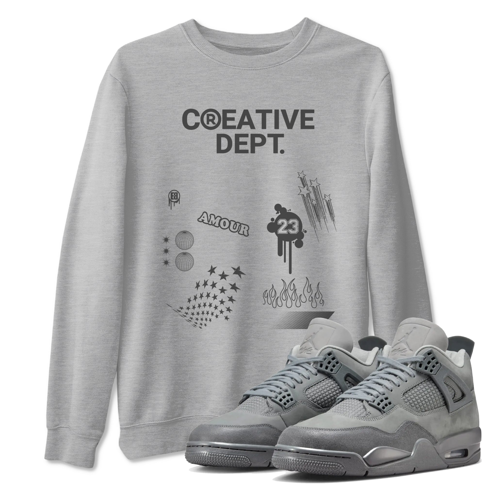 Creative Dept snkmatch Tees - Air Jordan 4 Wet Cement