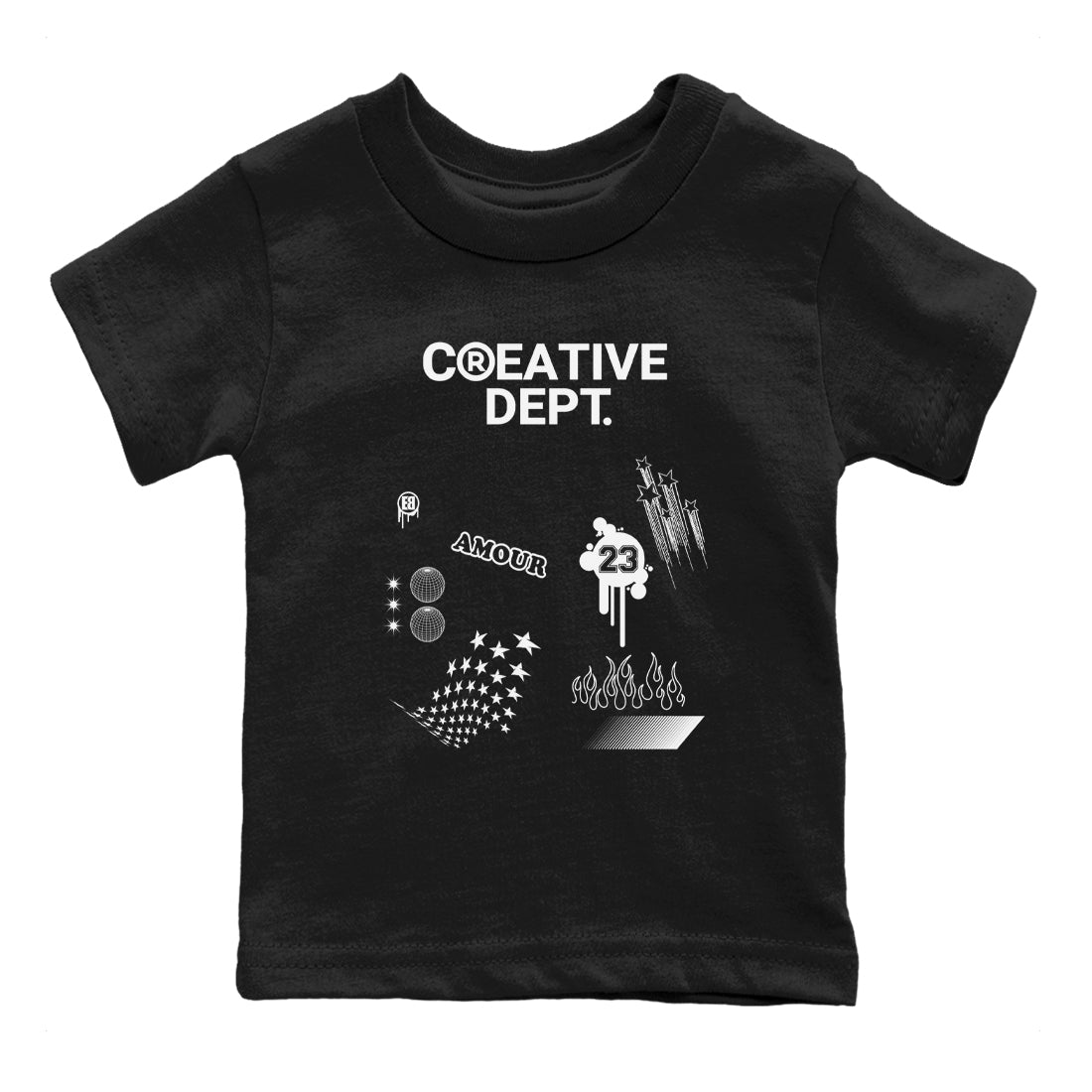 Creative Dept snkmatch Tees Kids - Air Jordan 4 White Thunder