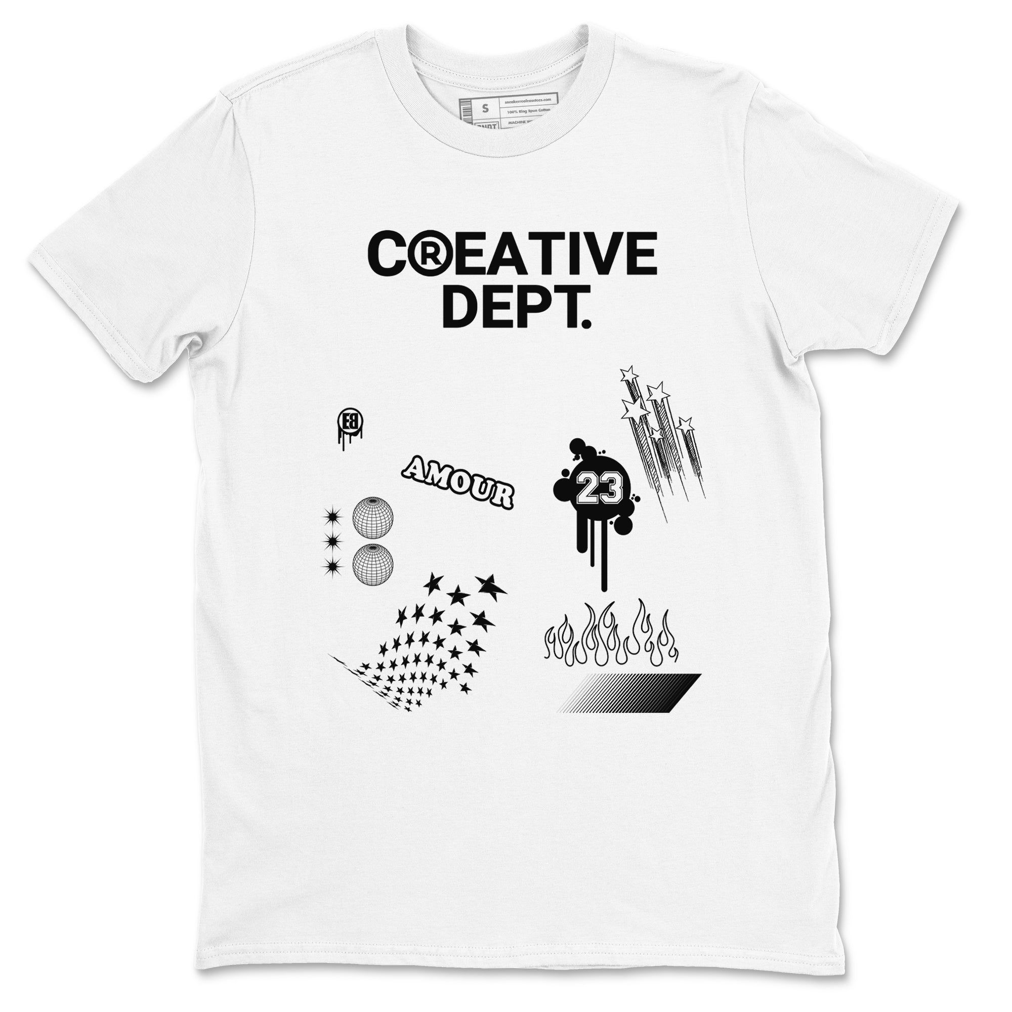 Creative Dept snkmatch Tees - Air Jordan 4 White Thunder