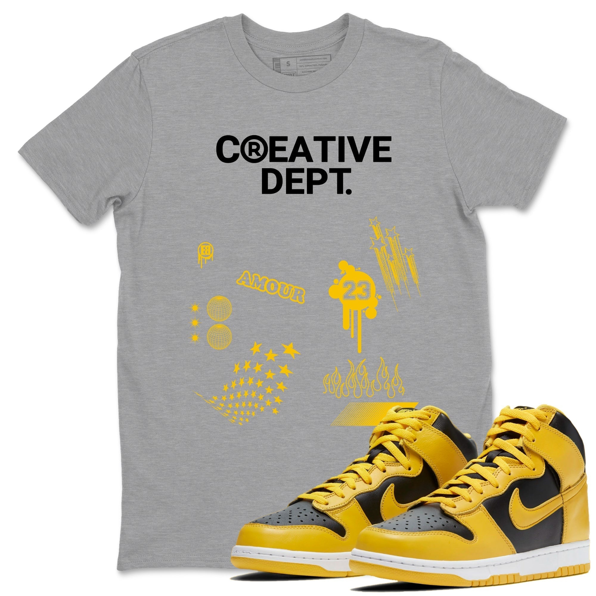 Creative Dept snkmatch Tees - Dunk High Pollen