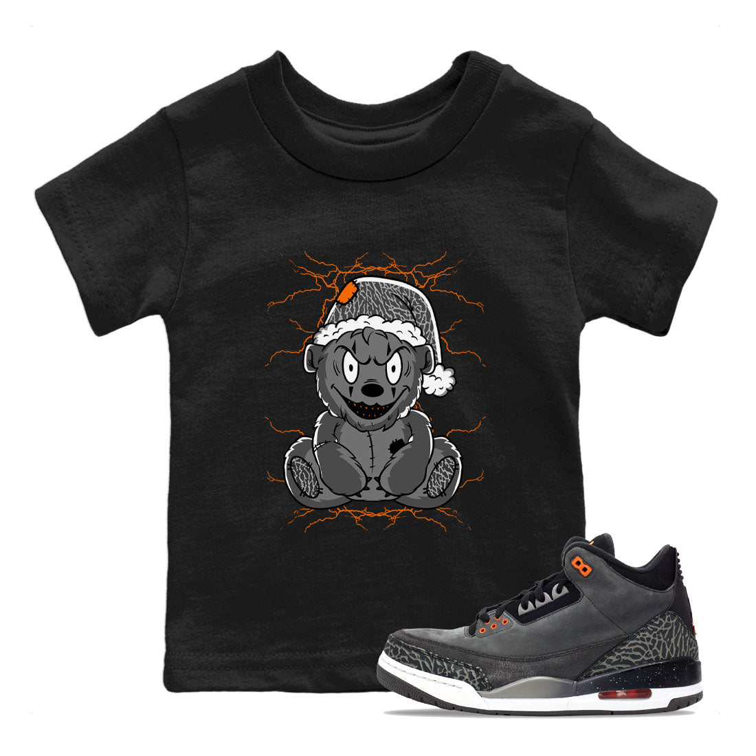 Creepy Bear snkmatch Tee Kids - Air Jordan 3 Fear