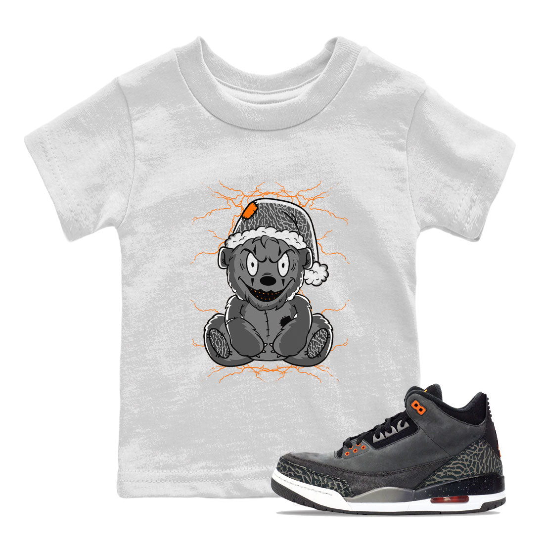 Creepy Bear snkmatch Tee Kids - Air Jordan 3 Fear