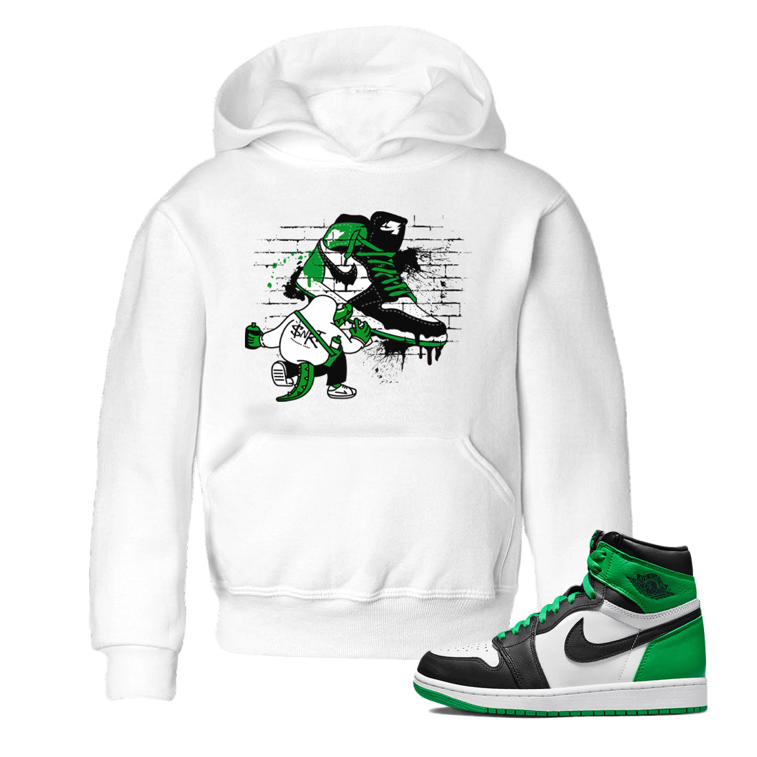 Crocodile Artist Kids Tops - Air Jordan 1 Celtics