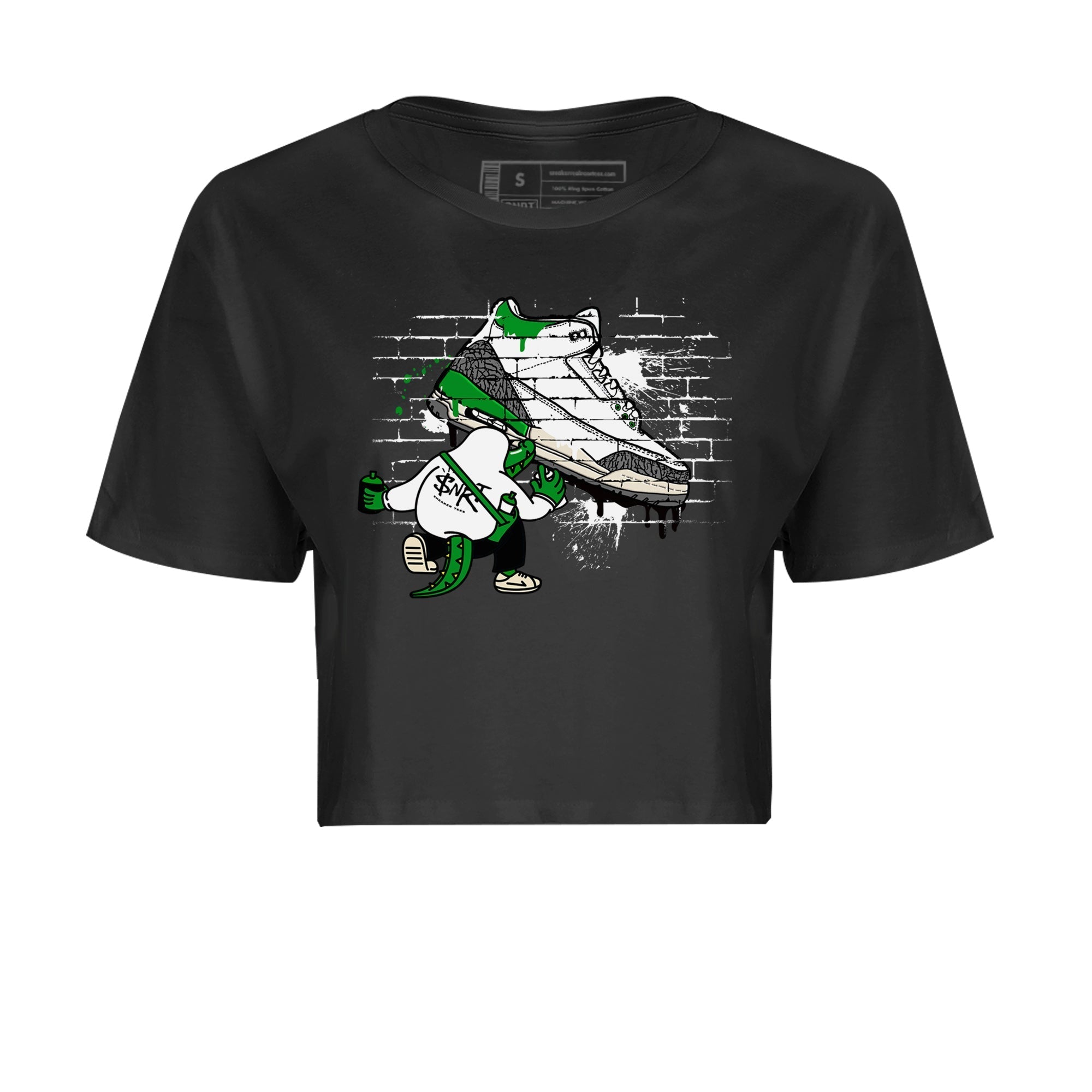 Crocodile Artist Women's Tops - Air Jordan 3 Lucky Green