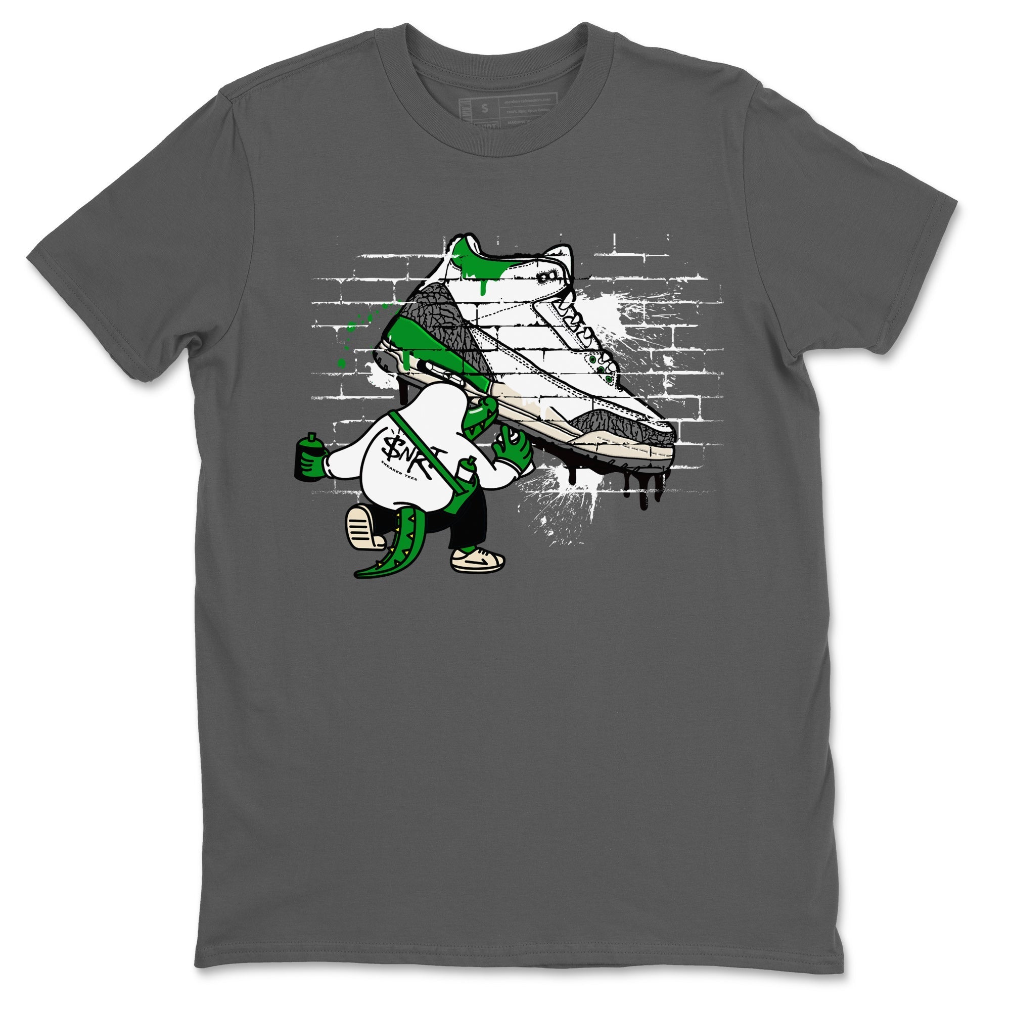 Crocodile Artist Unisex Tops - Air Jordan 3 Lucky Green