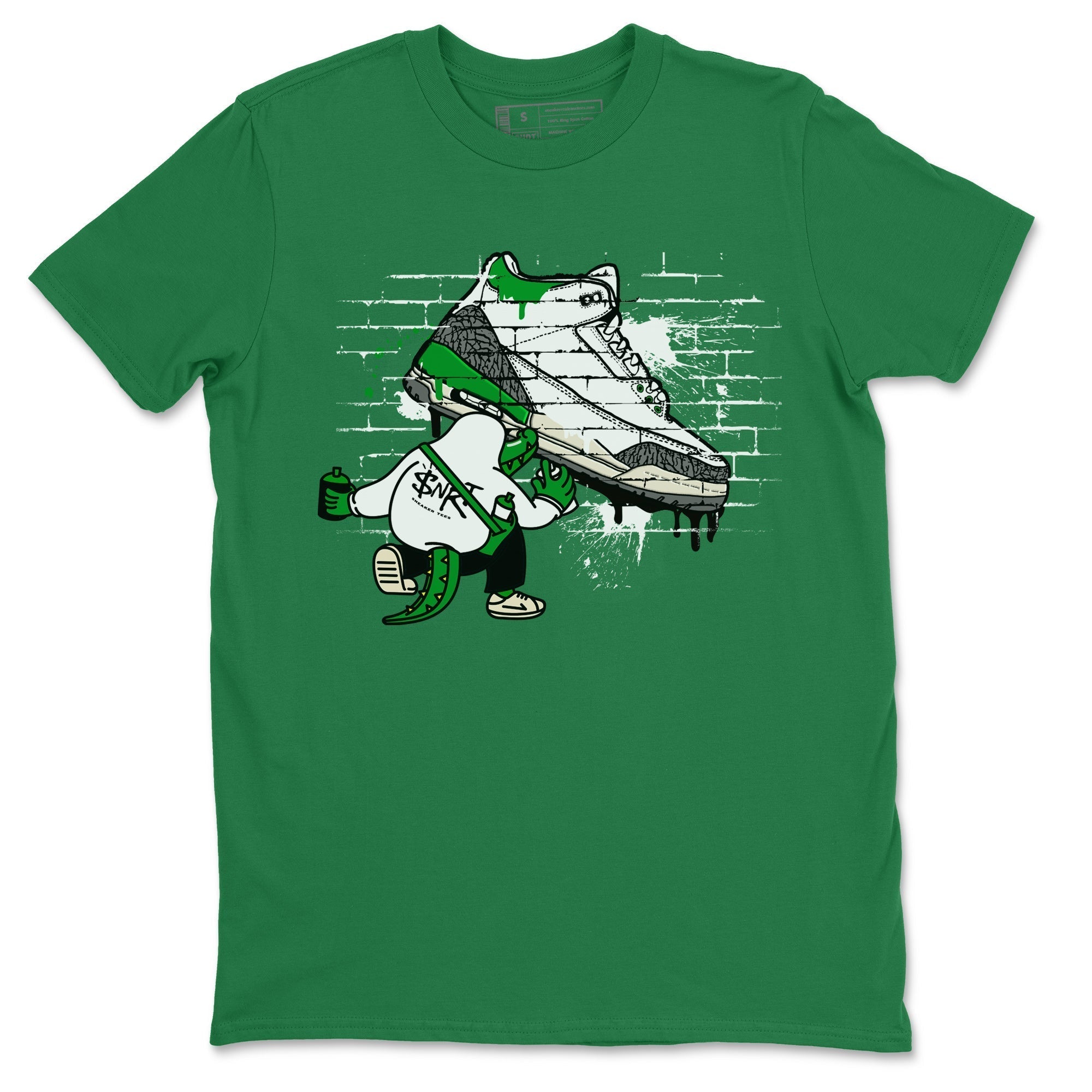 Crocodile Artist Unisex Tops - Air Jordan 3 Lucky Green