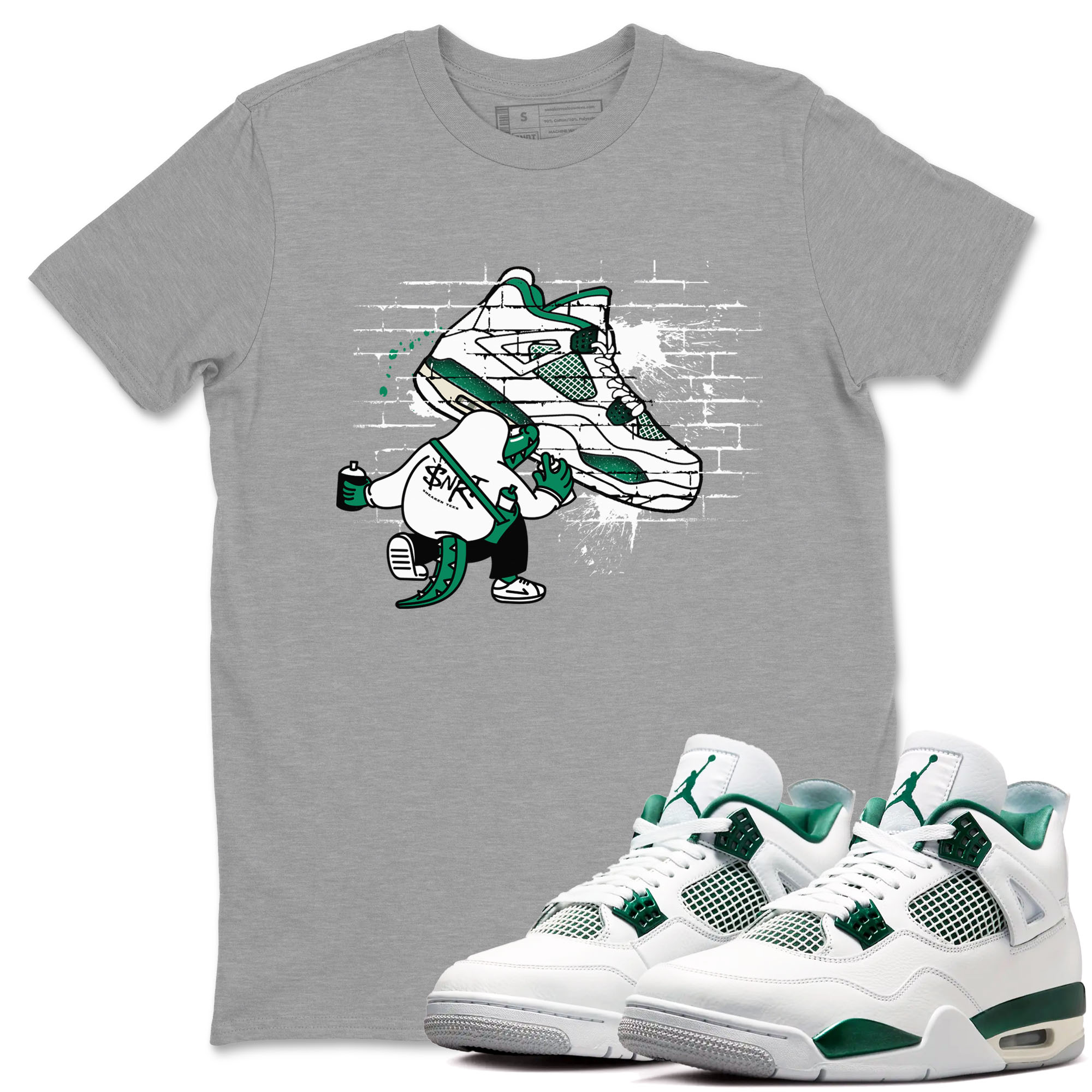 Crocodile Artist snkmatch Tees - Air Jordan 4 Oxidized Green