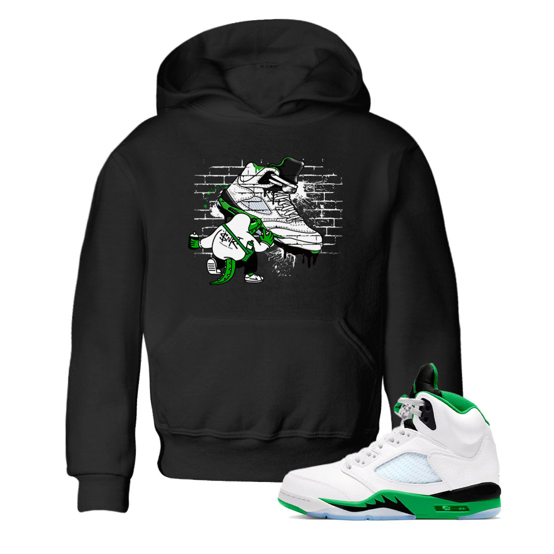 Crocodile Artist snkmatch Tee Kids - Air Jordan 5 Lucky Green