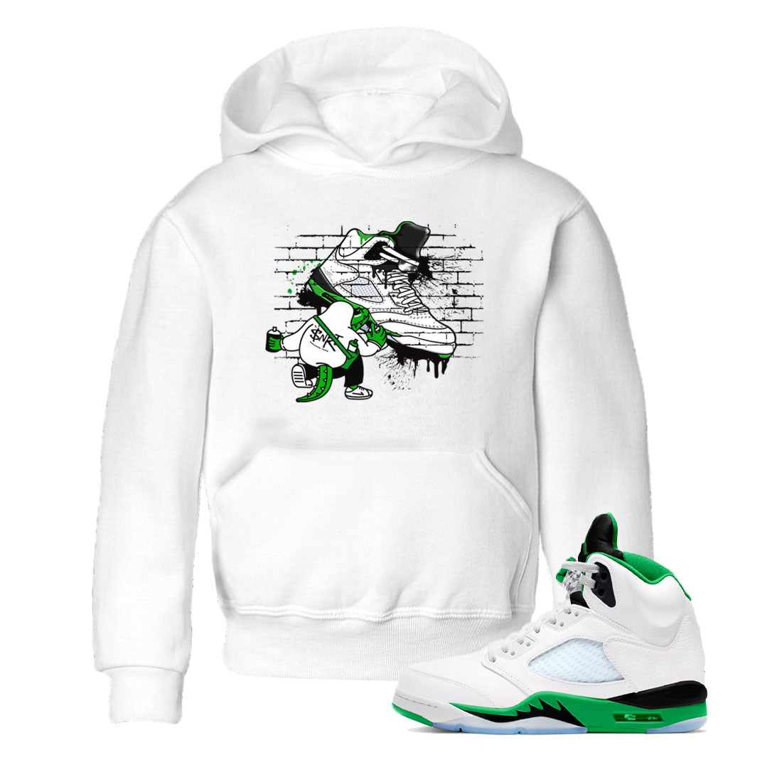 Crocodile Artist snkmatch Tee Kids - Air Jordan 5 Lucky Green