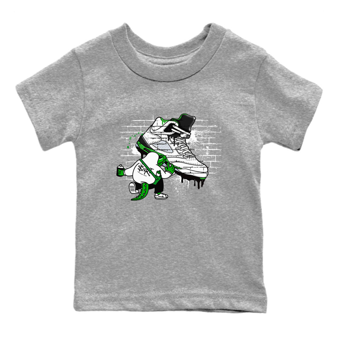 Crocodile Artist snkmatch Tee Kids - Air Jordan 5 Lucky Green