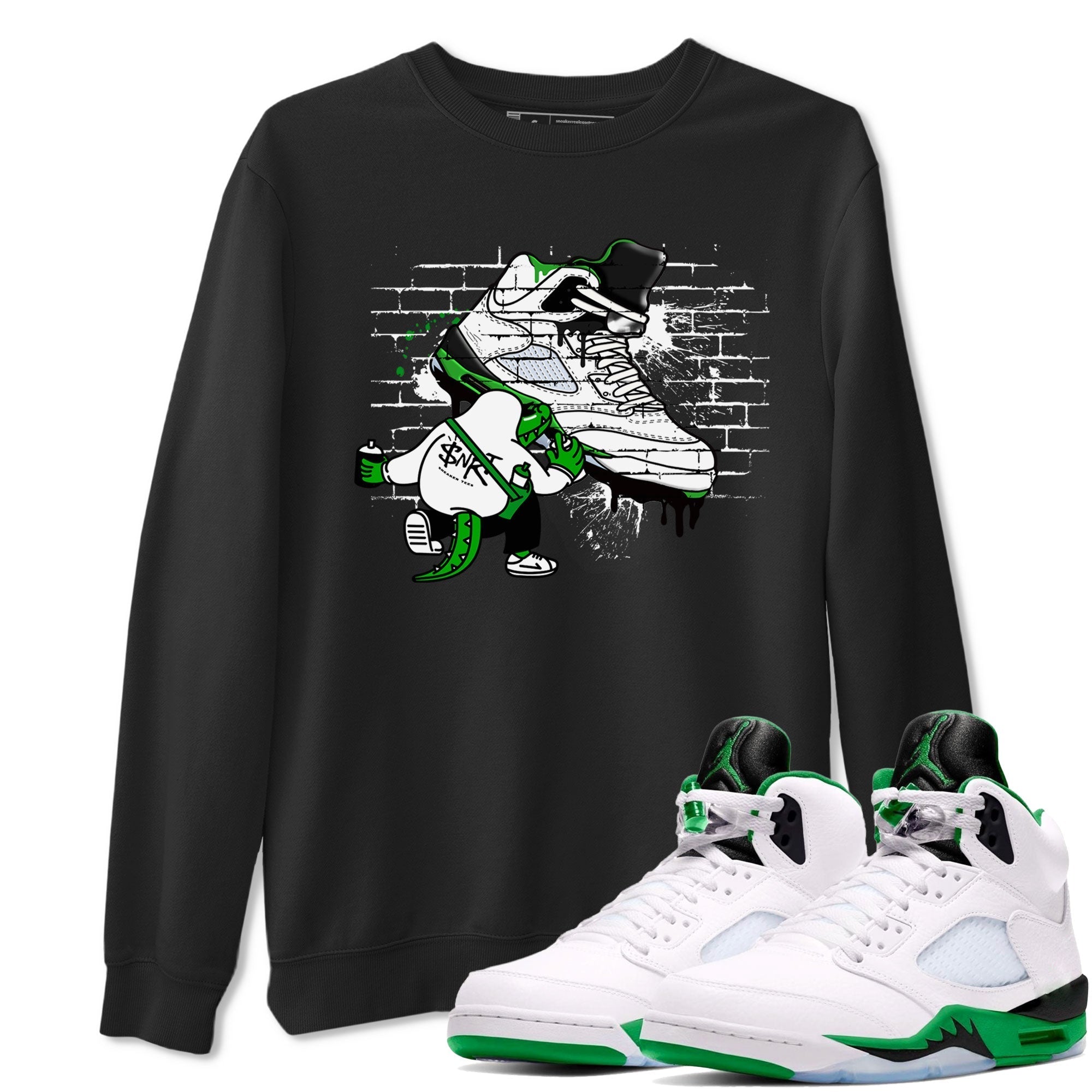 Crocodile Artist snkmatch Tee - Air Jordan 5 Lucky Green