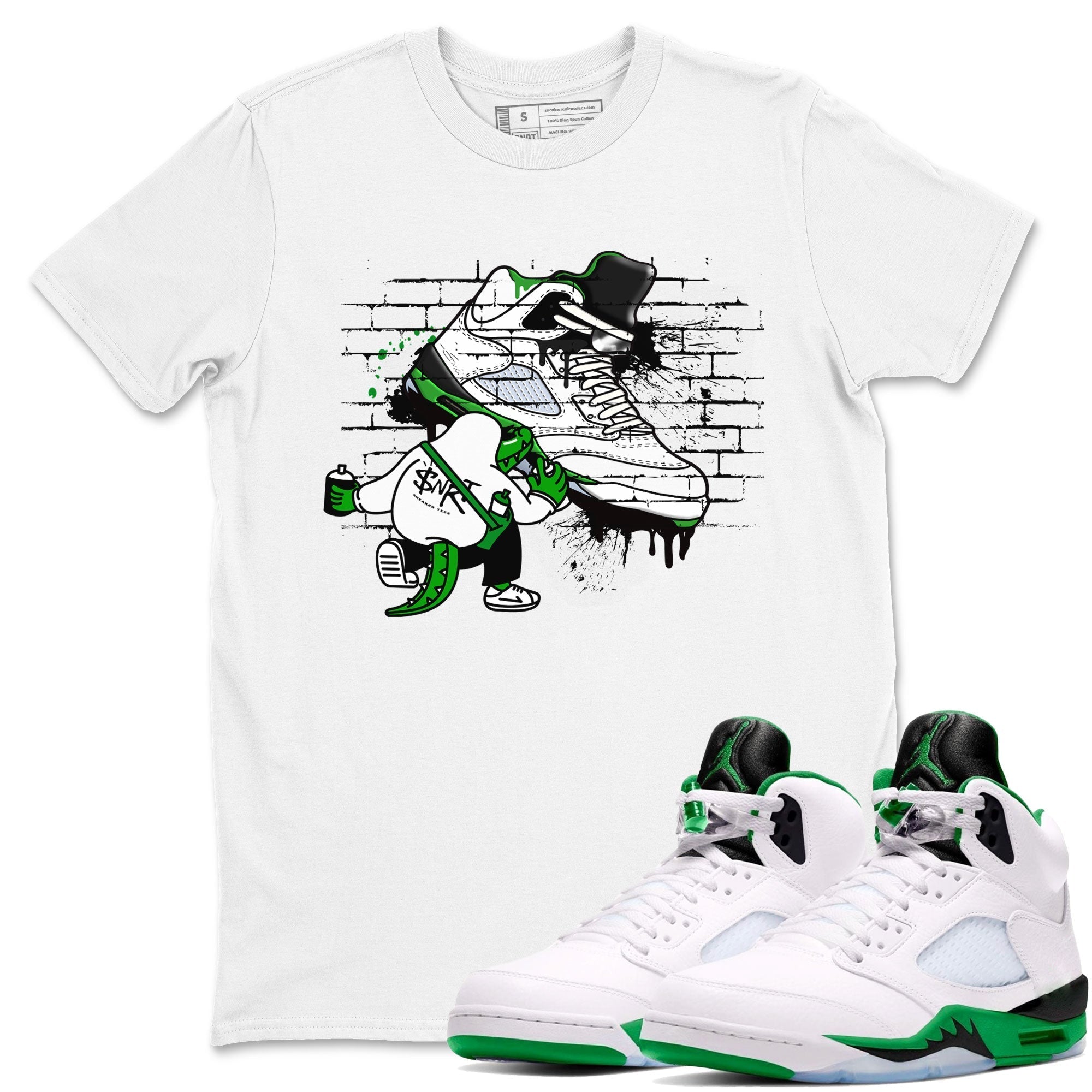 Crocodile Artist snkmatch Tee - Air Jordan 5 Lucky Green