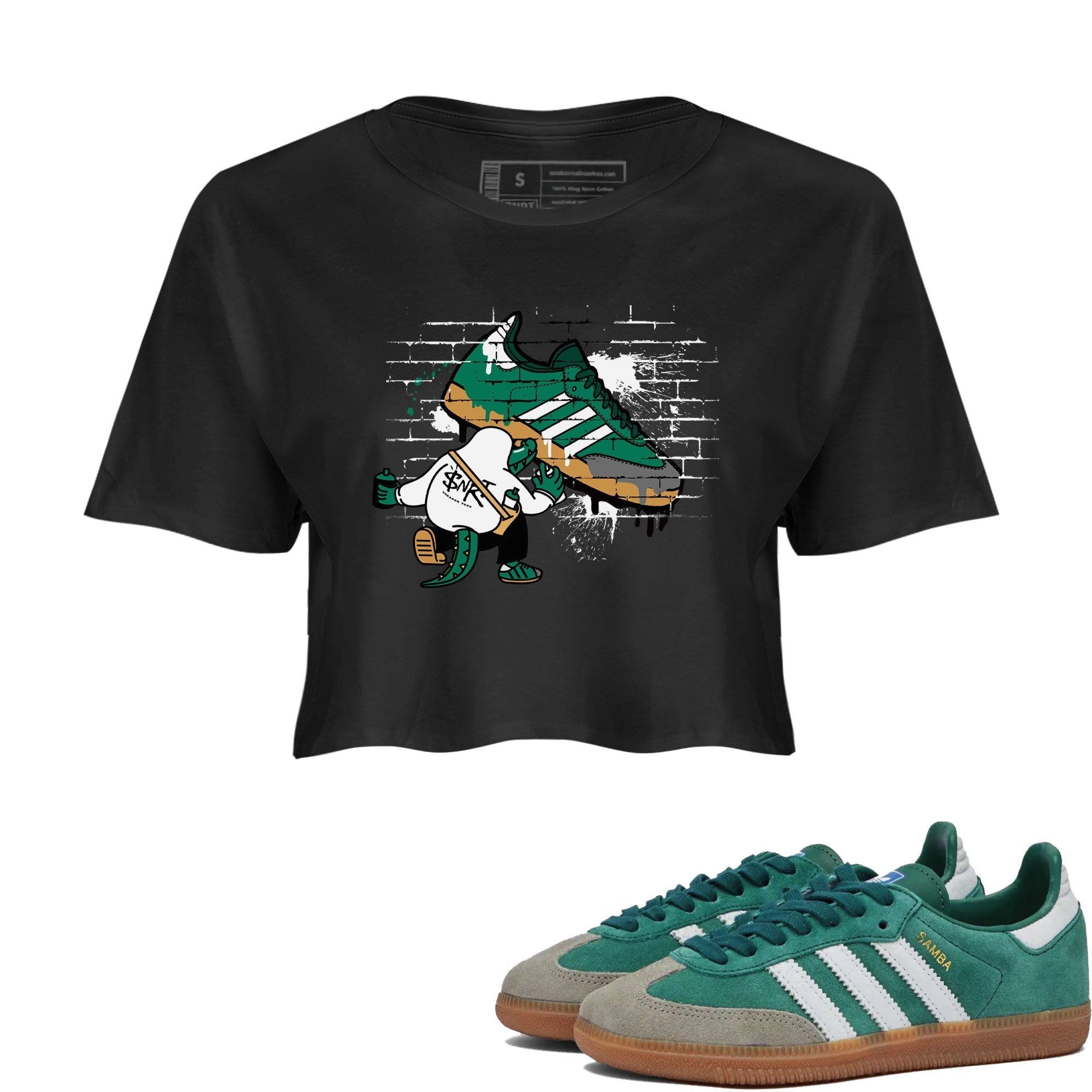 Crocodile Artist snkmatch Women's Top - Samba Collegiate Green Gum