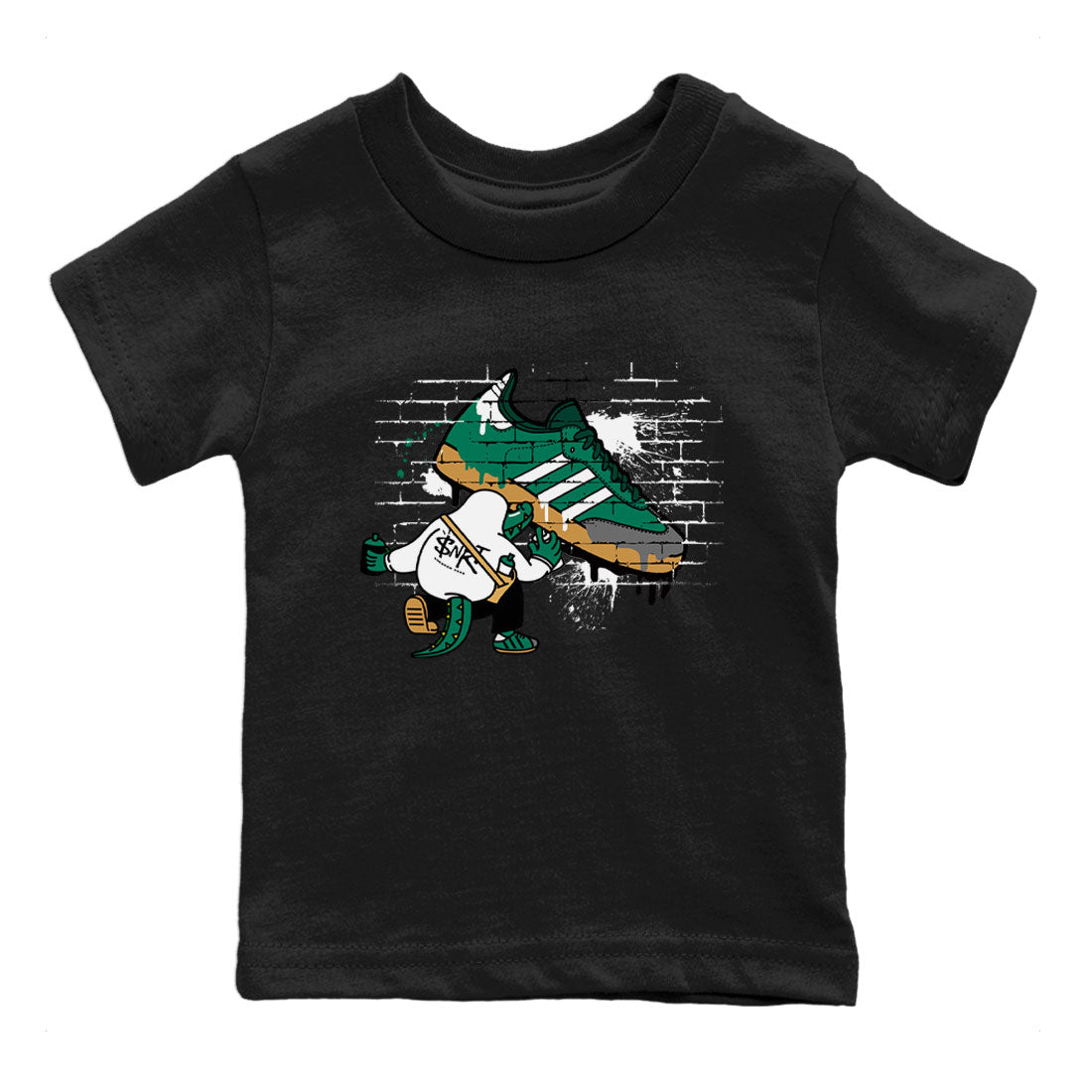 Crocodile Artist snkmatch Tee Kids - Samba Collegiate Green Gum