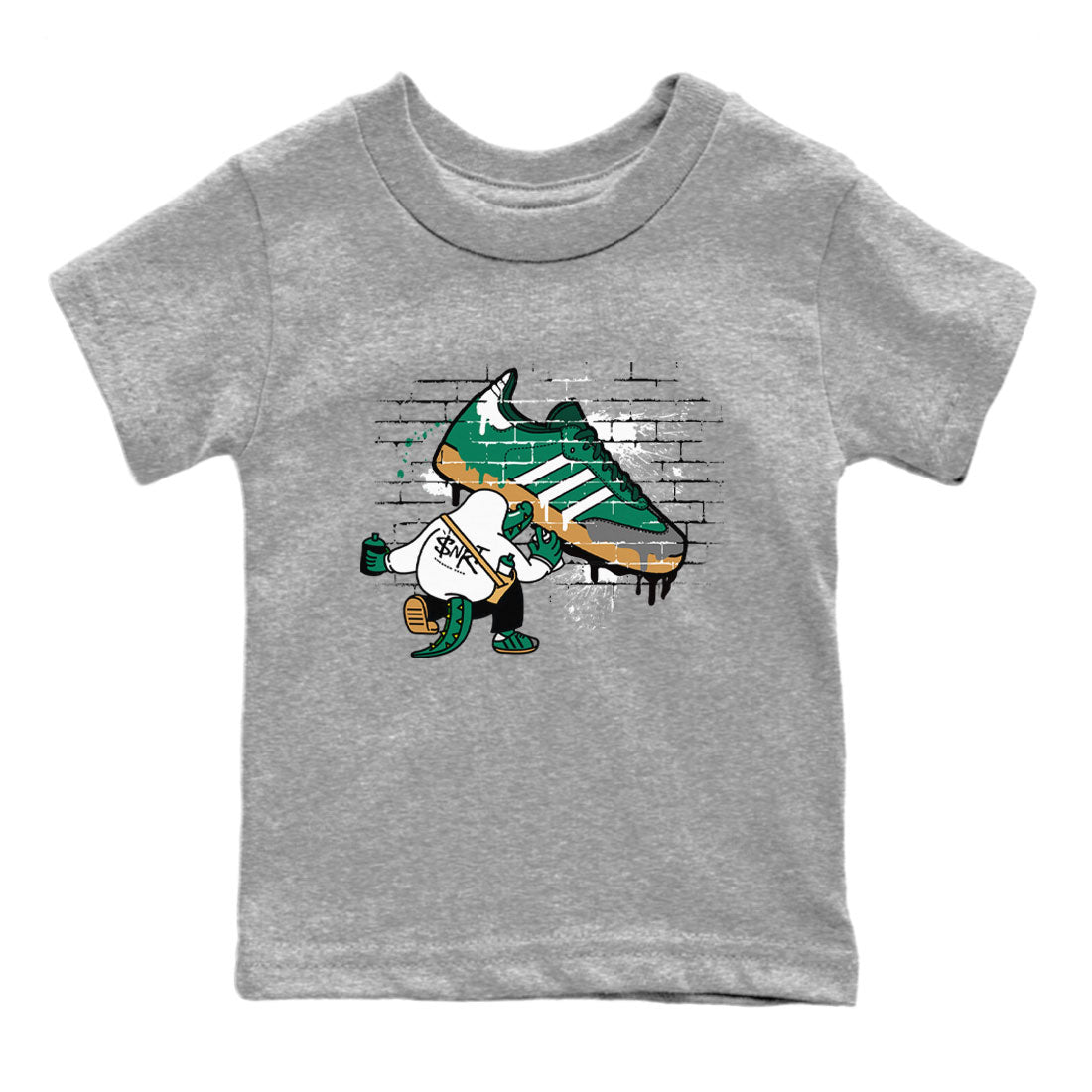 Crocodile Artist snkmatch Tee Kids - Samba Collegiate Green Gum