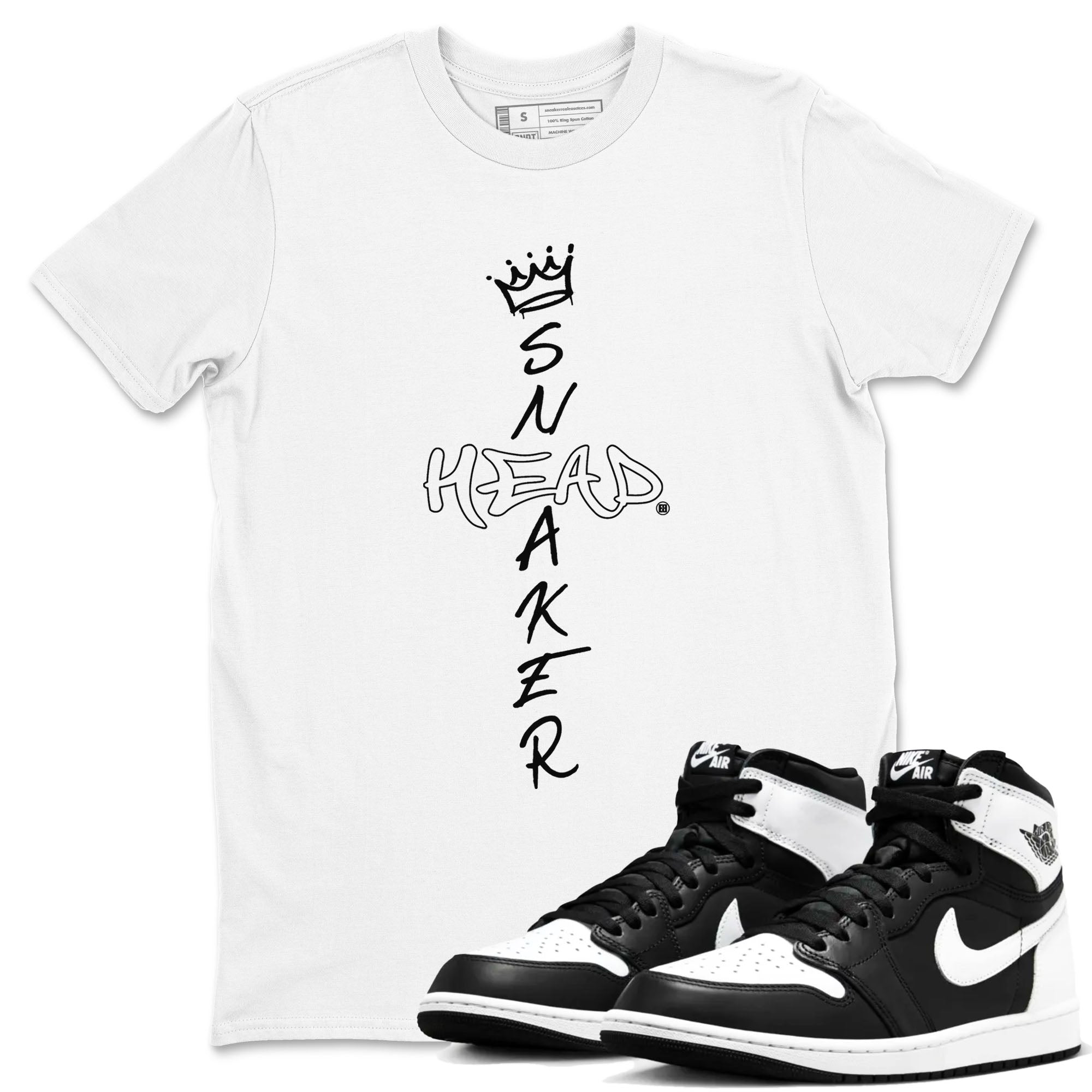 Cross snkmatch snkmatch Tees - Air Jordan 1 Black White