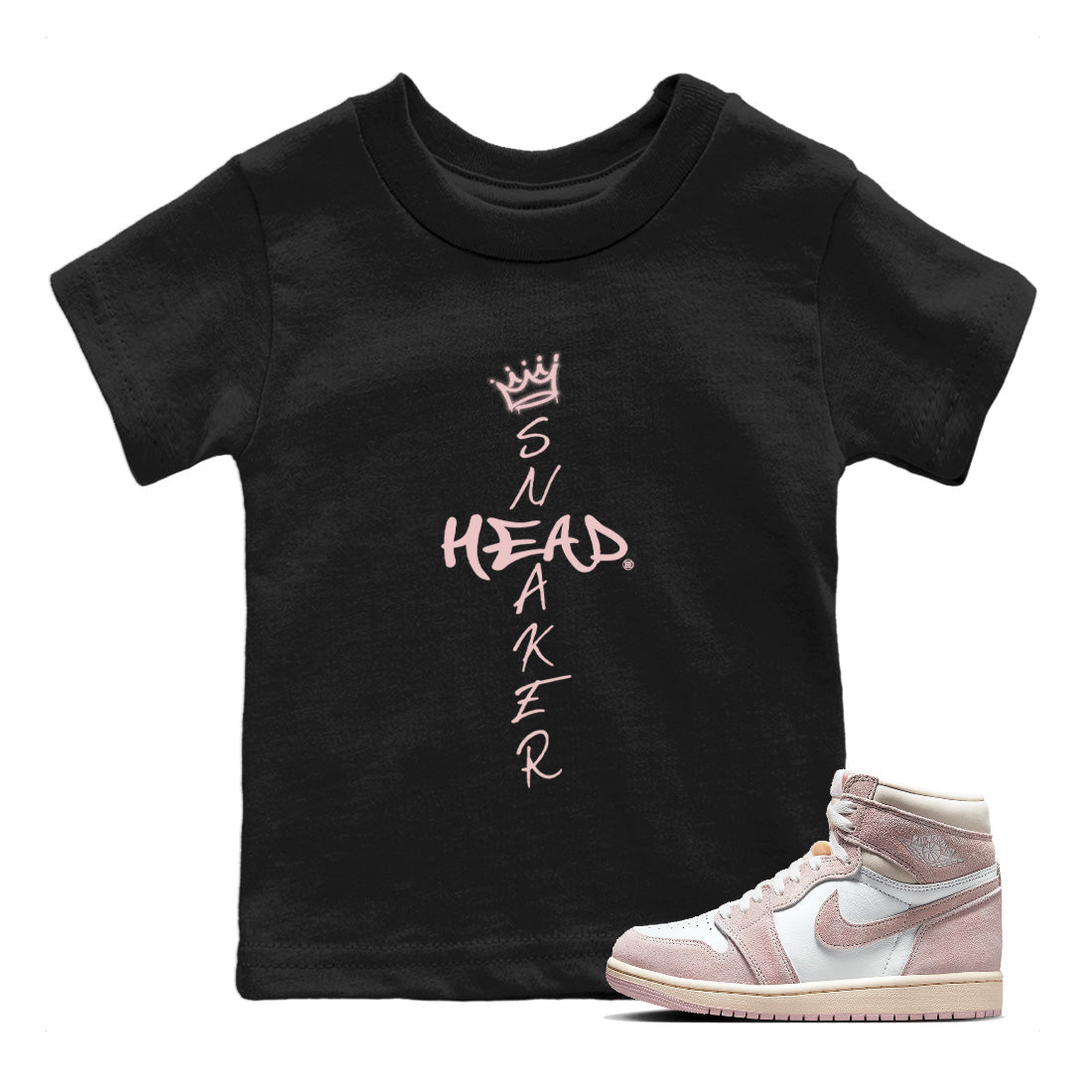 Cross snkmatch Kids Tops - Air Jordan 1 Washed Pink