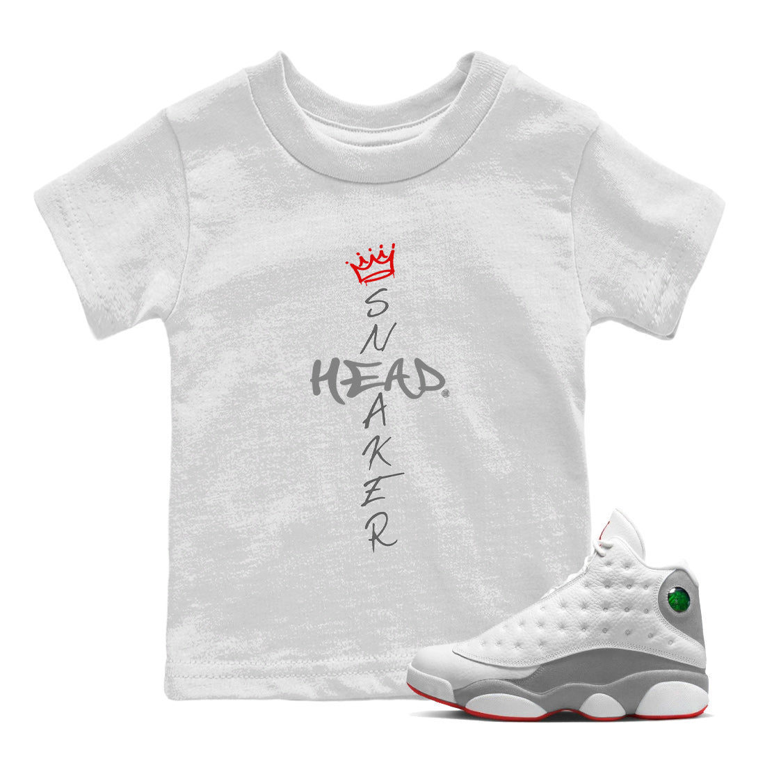 Cross snkmatch Kids Tops - Air Jordan 13 Wolf Grey