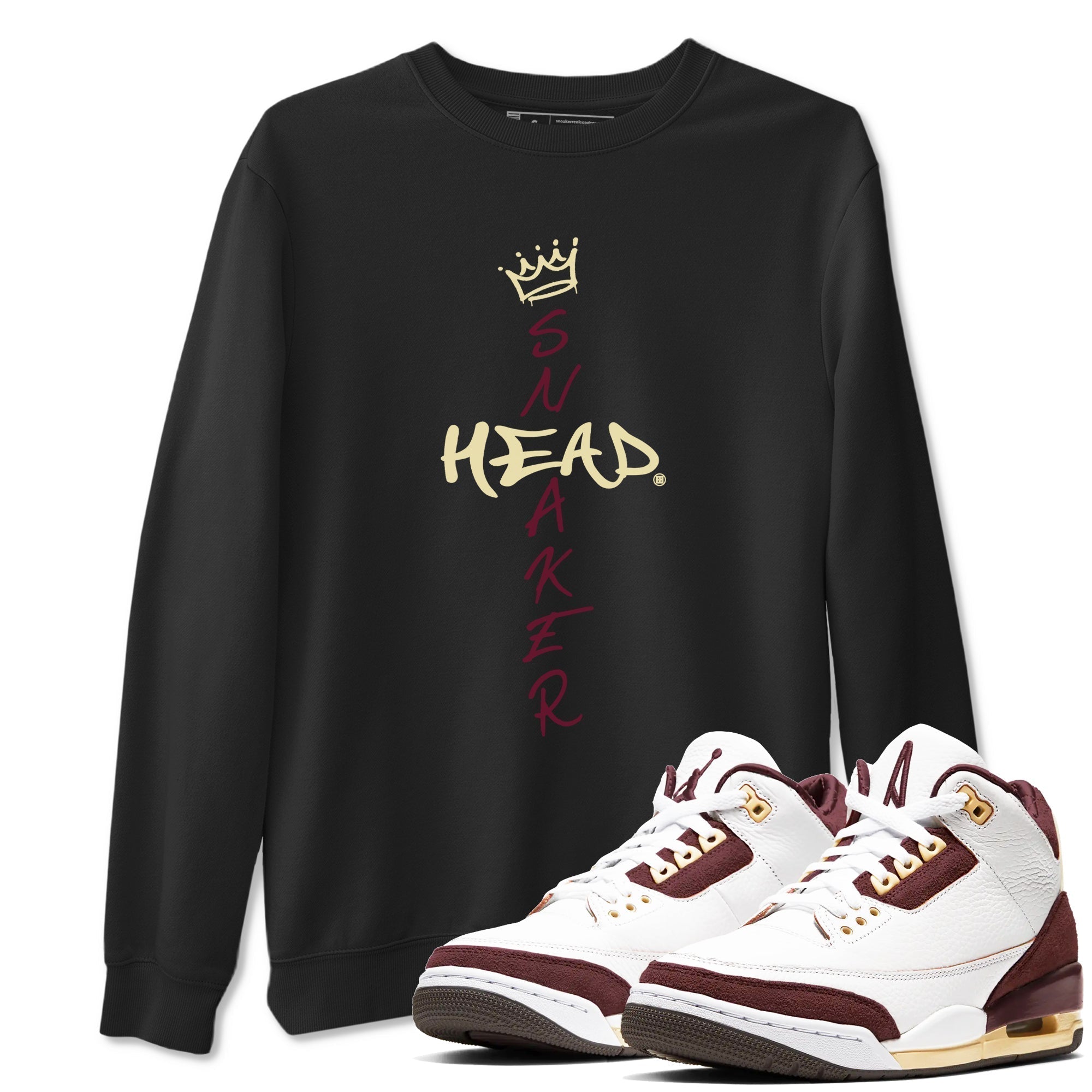 Cross snkmatch snkmatch Tees - Air Jordan 3 A Ma Maniere x Burgundy Crush