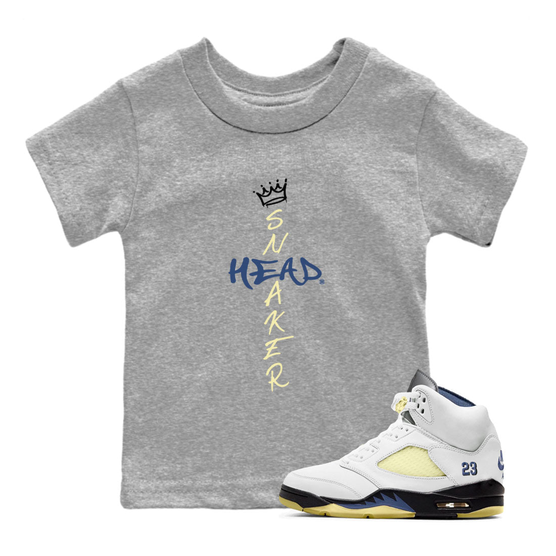 Cross snkmatch snkmatch Tee Kids - Air Jordan 5 A Ma Maniere x Photon Dust