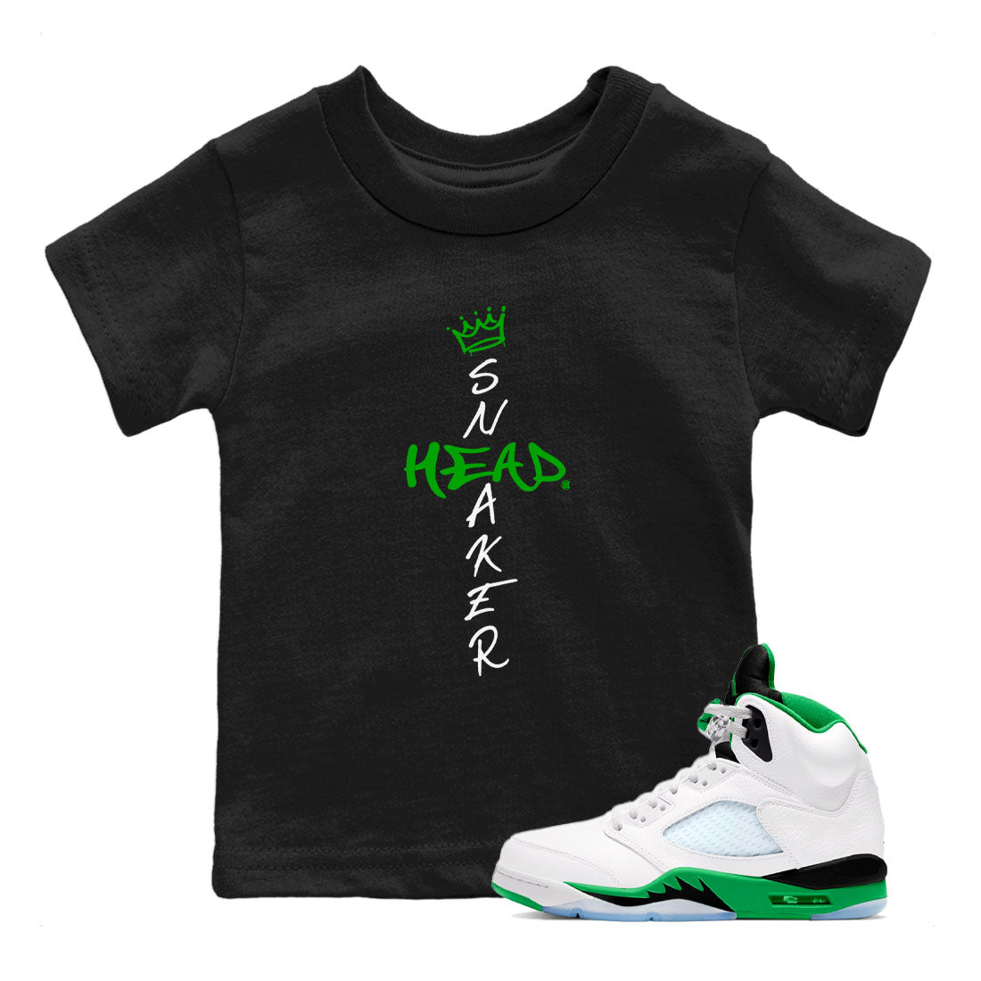 Cross snkmatch snkmatch Tees Kids - Air Jordan 5 Lucky Green