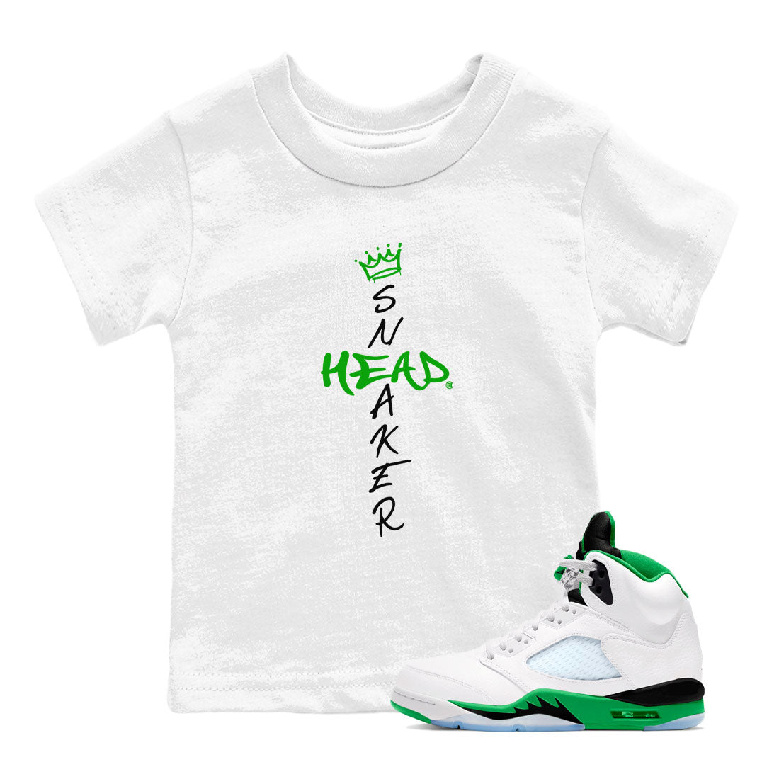 Cross snkmatch snkmatch Tees Kids - Air Jordan 5 Lucky Green