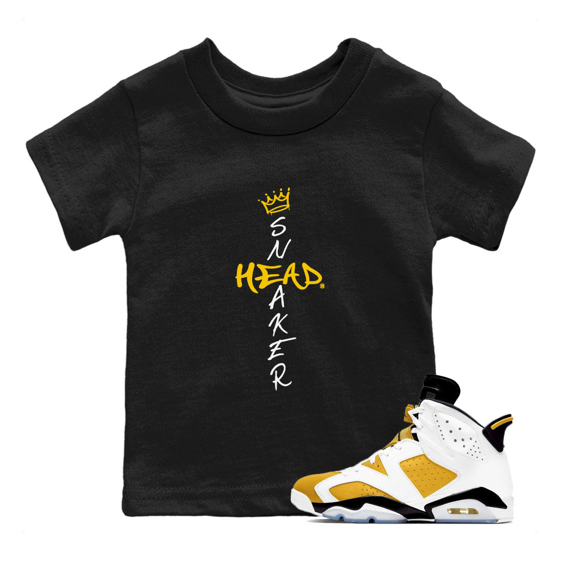 Cross snkmatch snkmatch Tee Kids - Air Jordan 6 Yellow Ochre