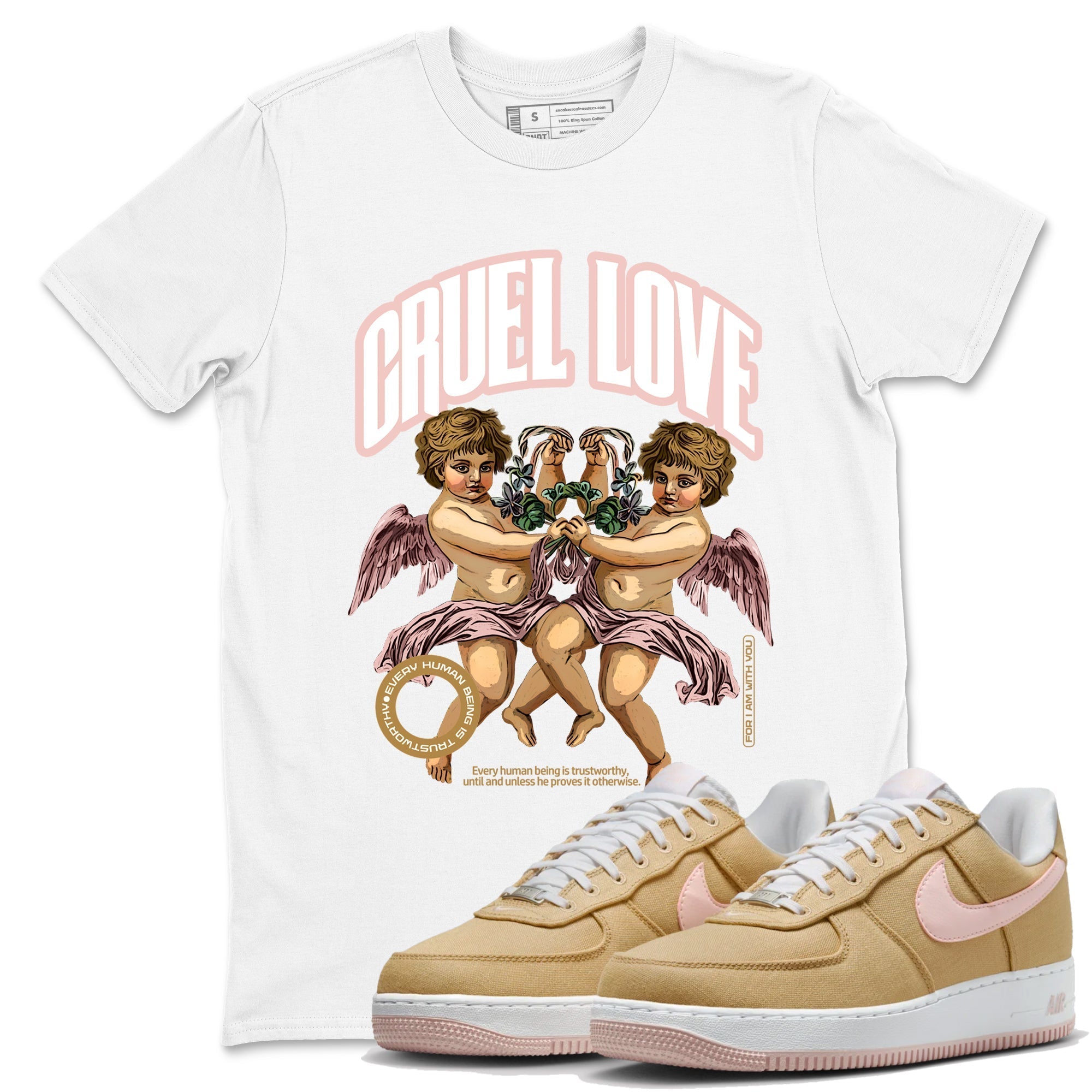 Cruel Love snkmatch Tees - Air Force 1 Linen