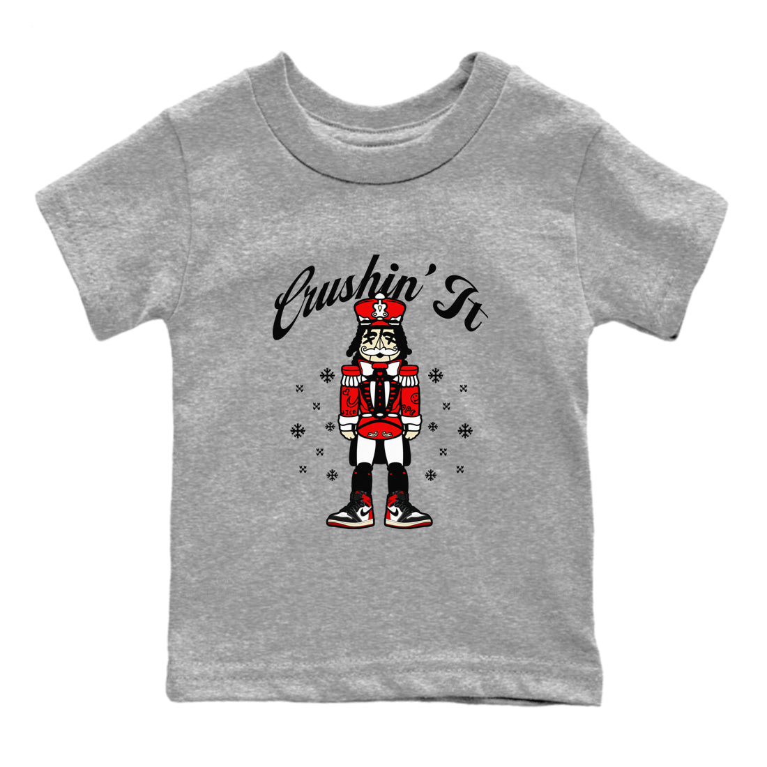 Crushin' It snkmatch Tees Kids - Air Jordan 1 Black Toe Reimagined